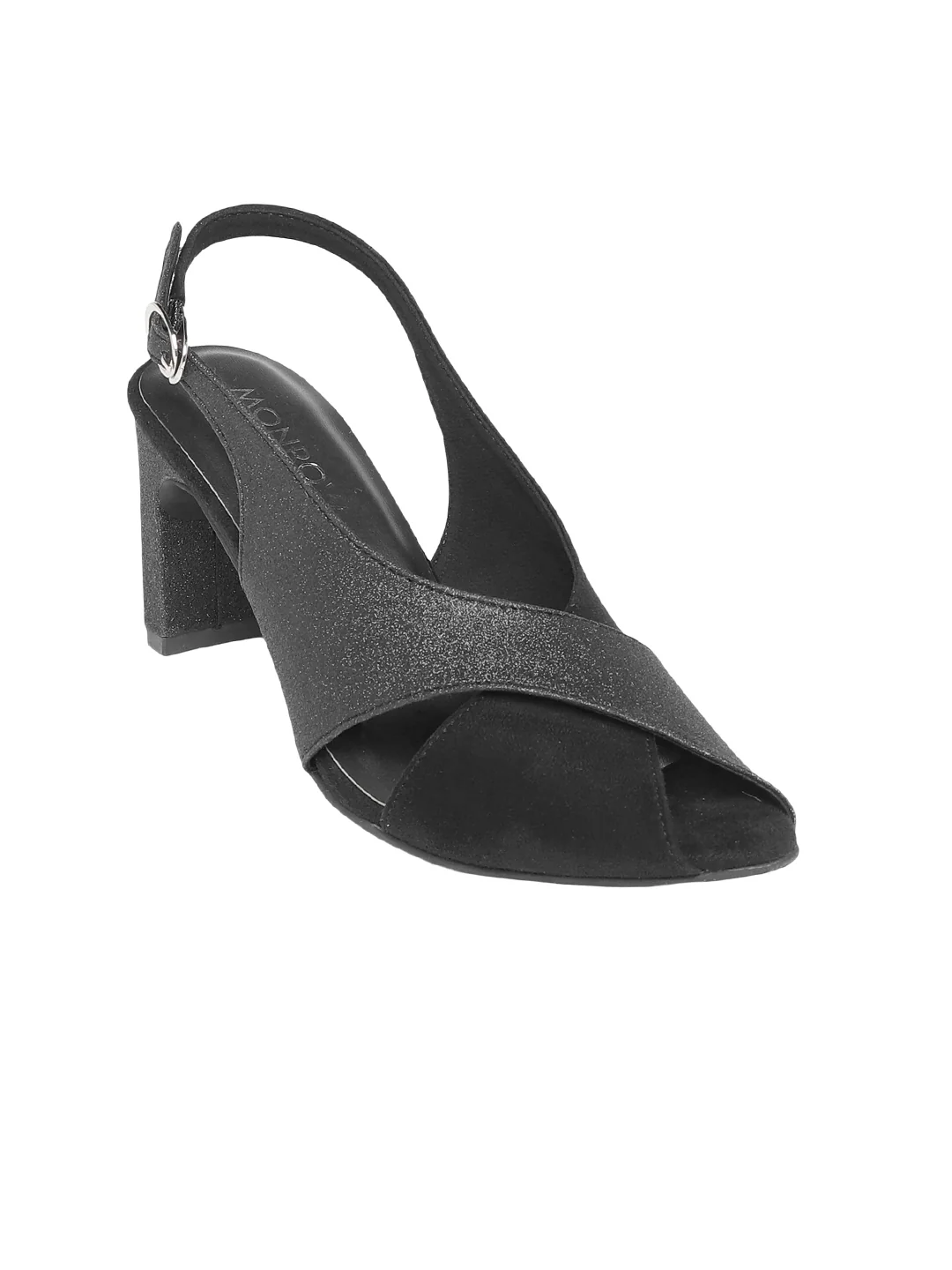 Addison Black Block Heels - Image 2