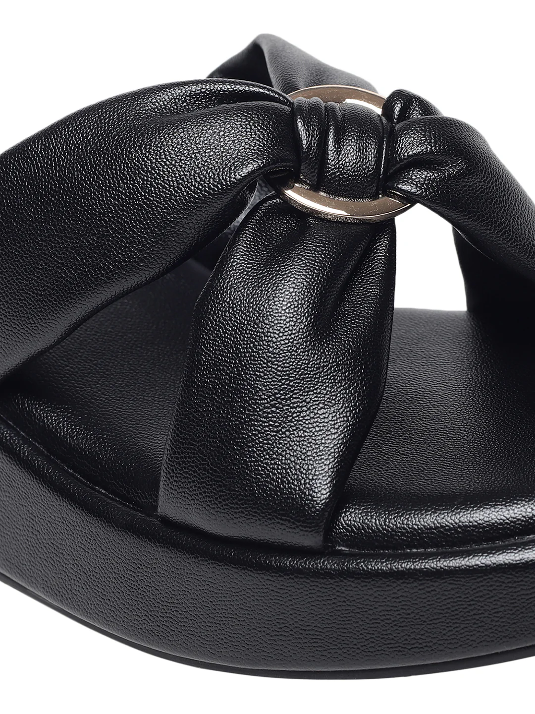 Alani Black Wedge Heels - Image 7