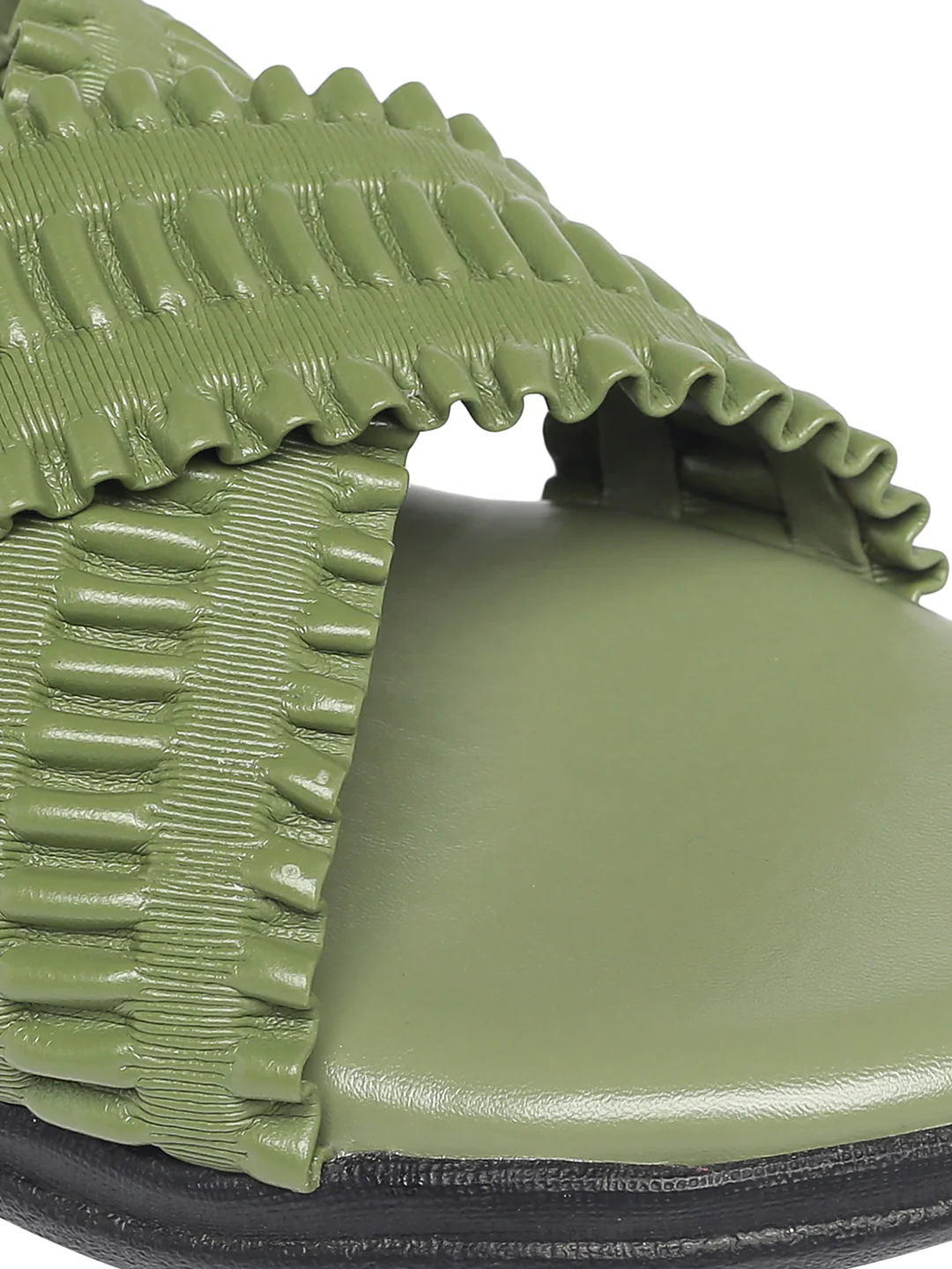 Aliza Olive Flats - Image 4