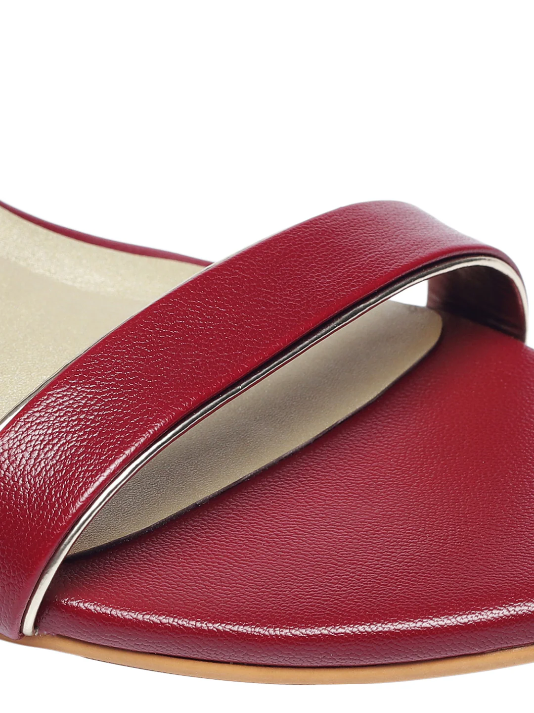 Annie Maroon Kitten Heels - Image 3