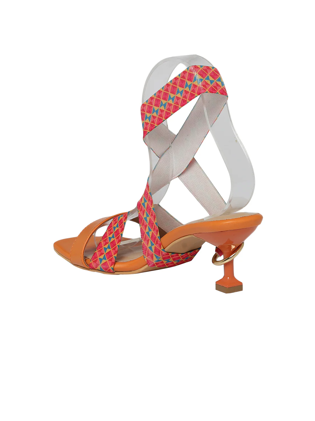 Saffron Phulkari 5 in 1 Heels - Image 7