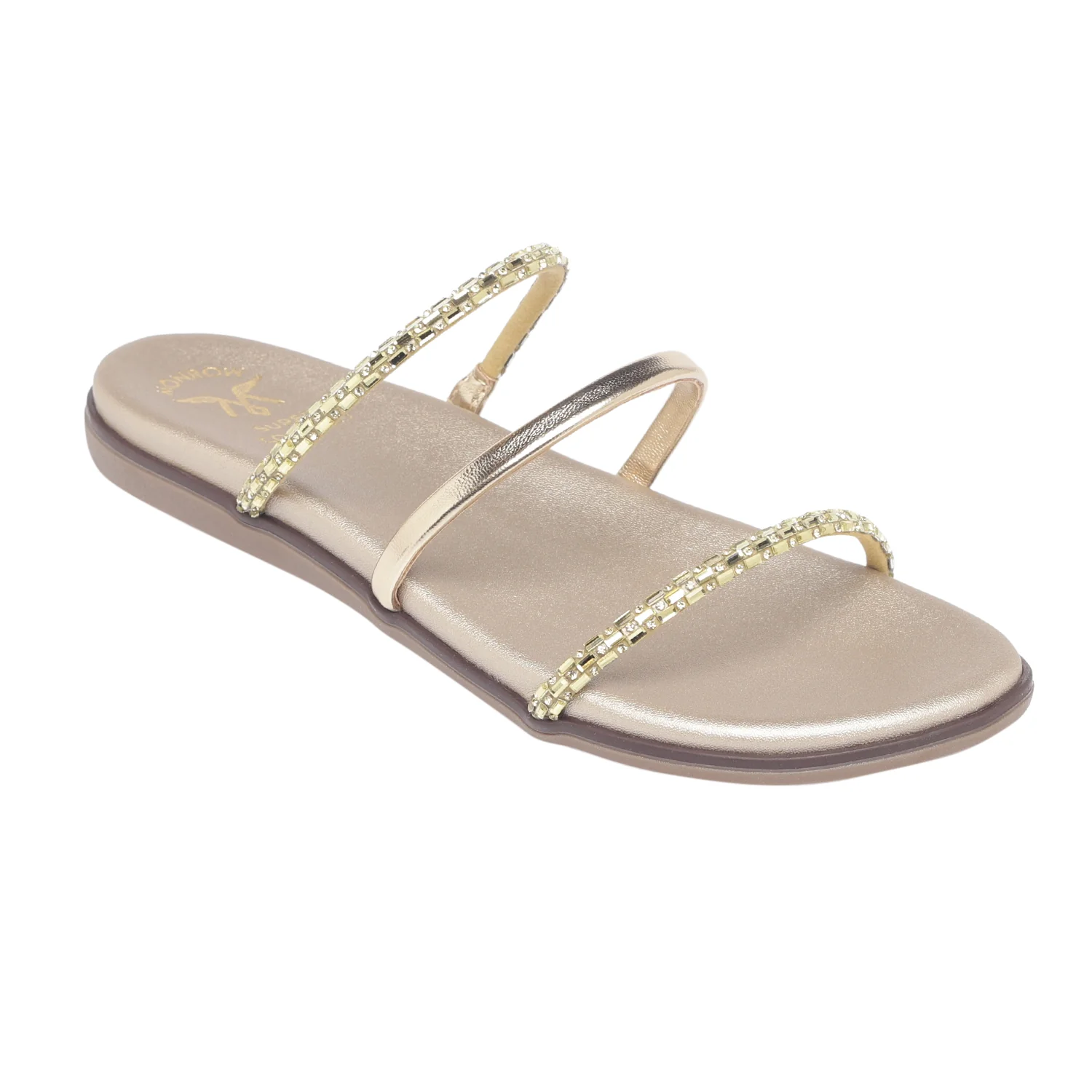 Auckie Monrow Gold Flats - Image 2