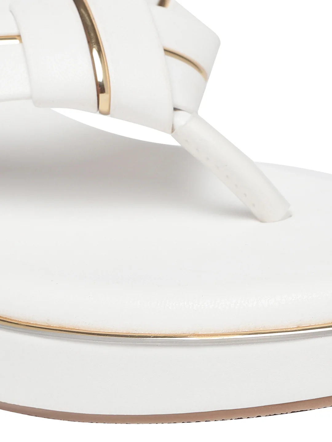 Aven White Wedge Heels - Image 3