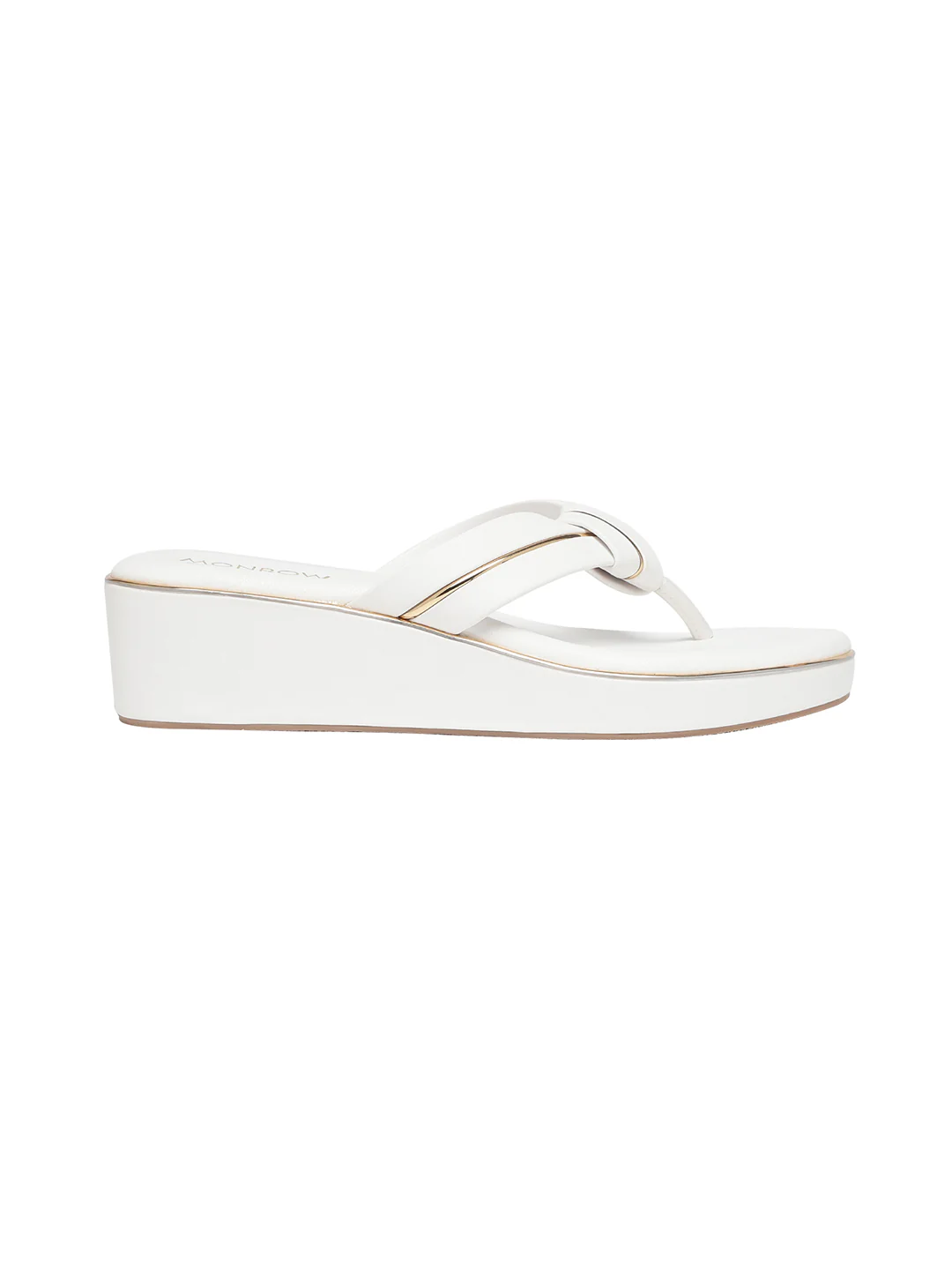 Aven White Wedge Heels - Image 7