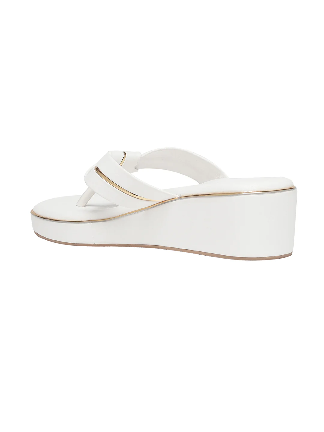 Aven White Wedge Heels - Image 8