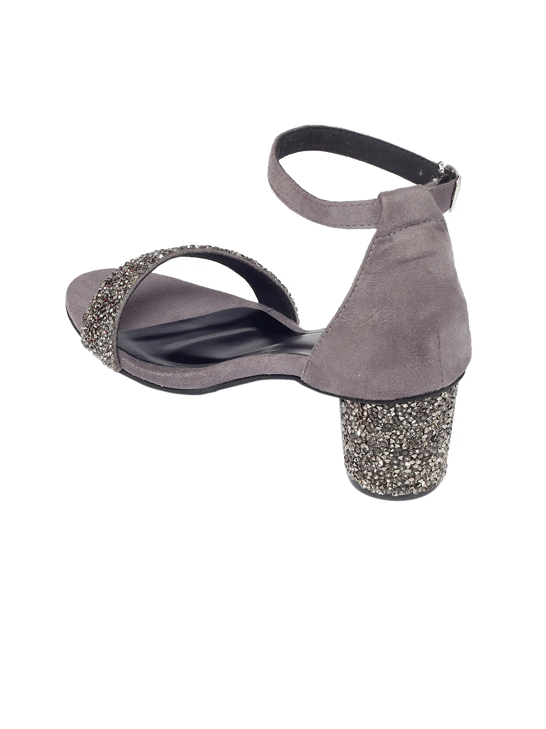Ayla Grey Block Heels - Image 4