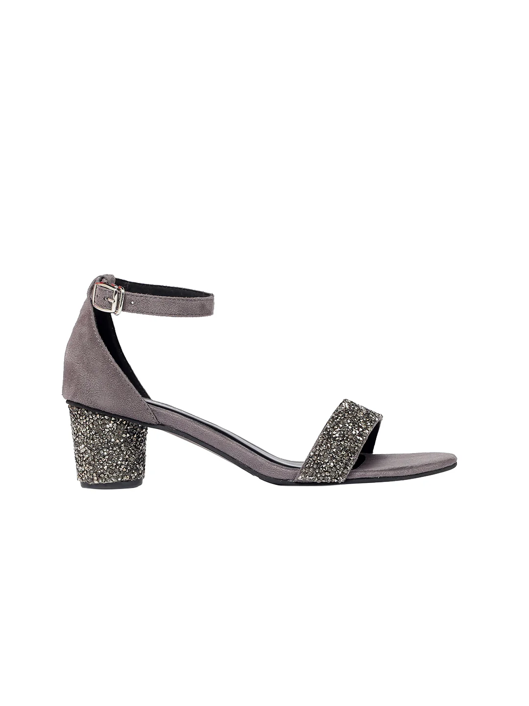 Ayla Grey Block Heels - Image 5