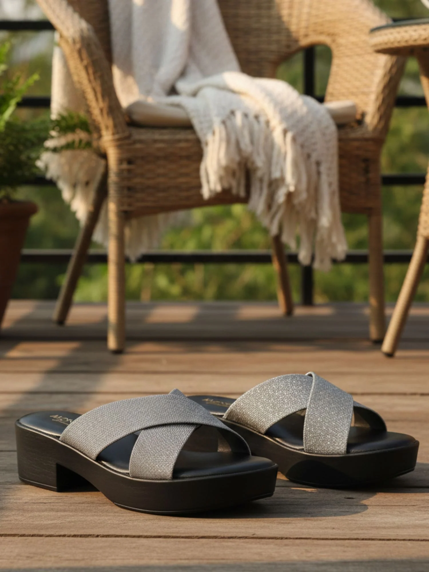 Baylin Gun Metal Platform Heels - Image 3
