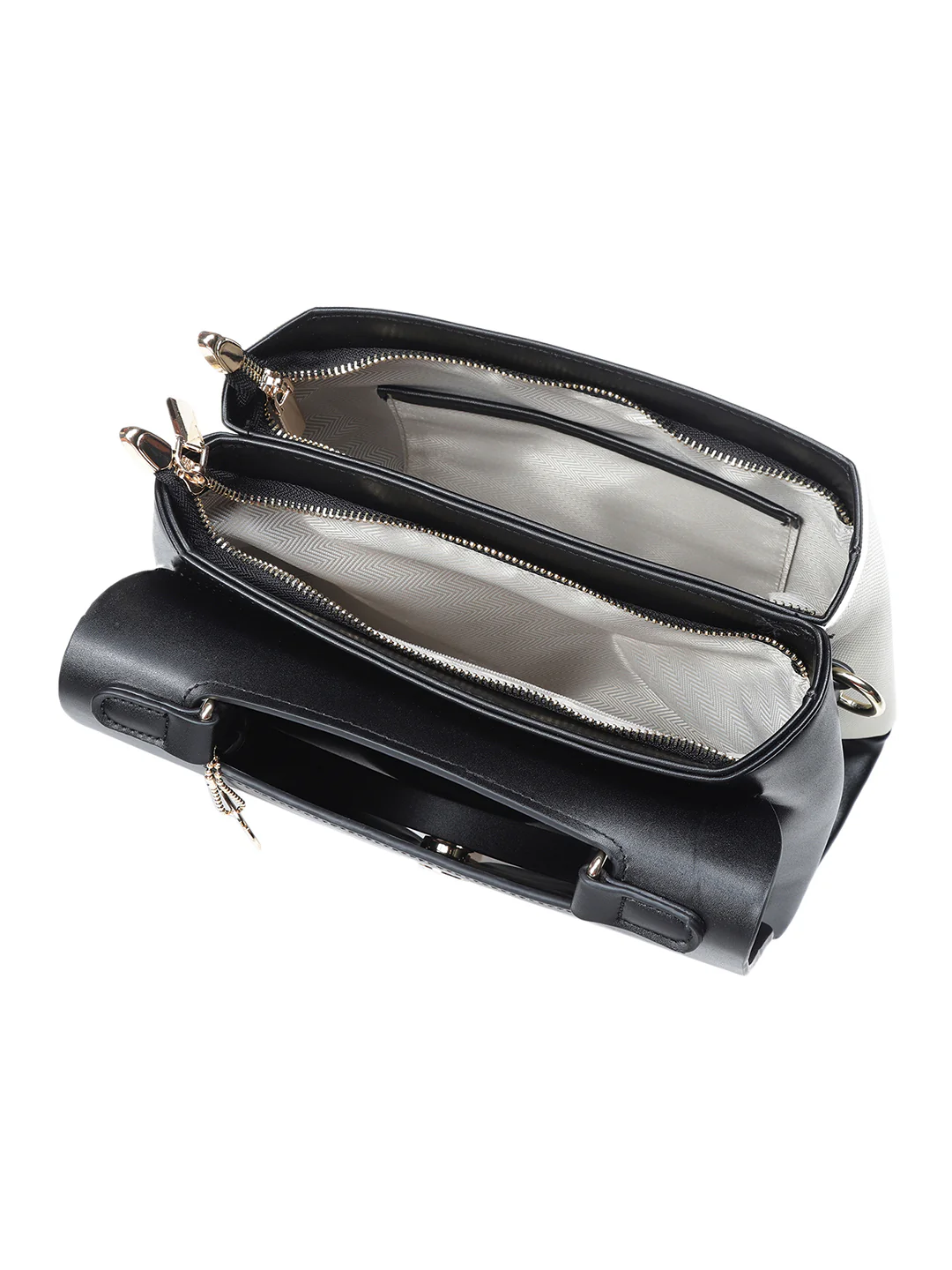 Biluxe Black And White Satchel Bag - Image 10