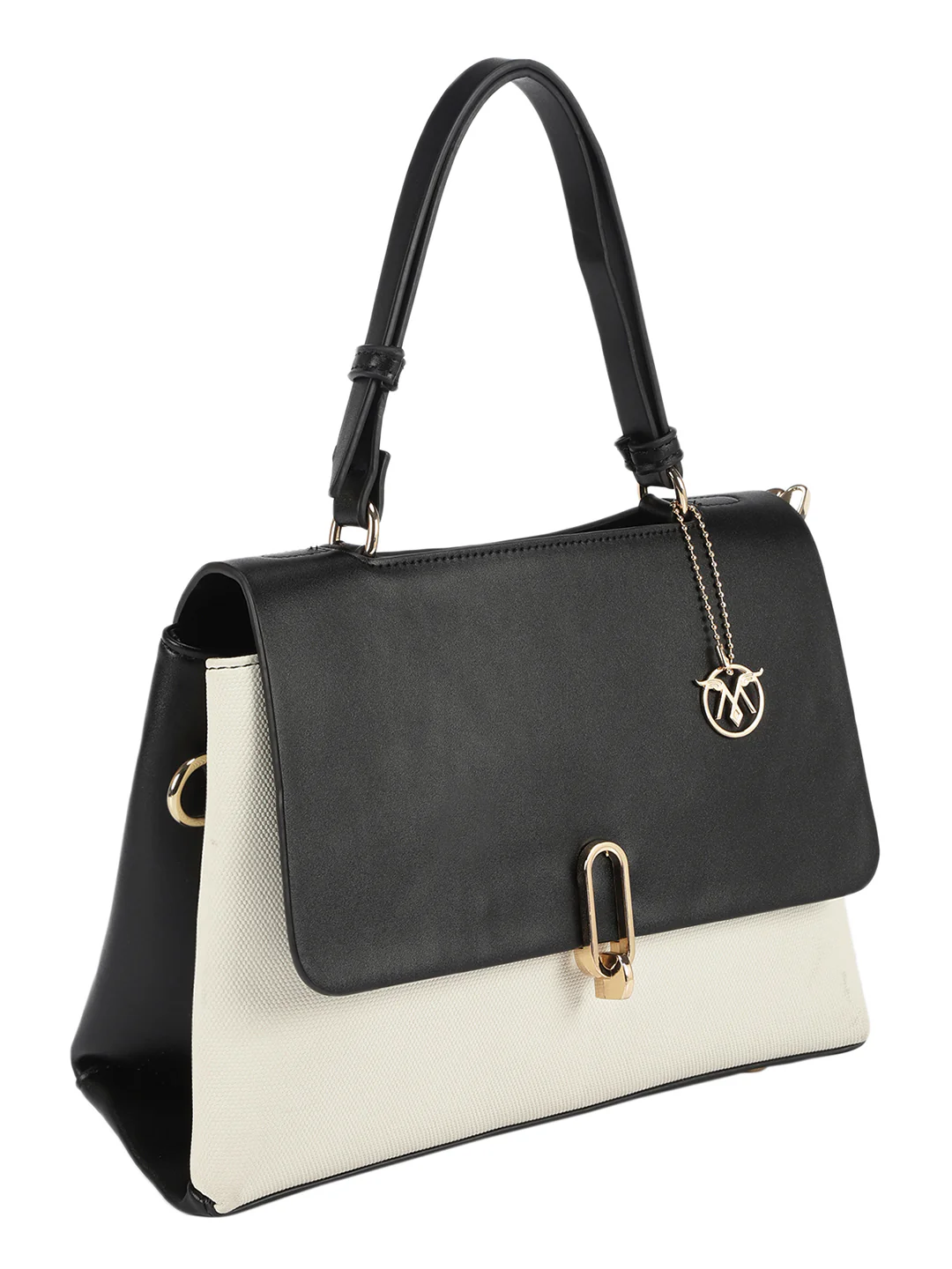 Biluxe Black And White Satchel Bag - Image 6
