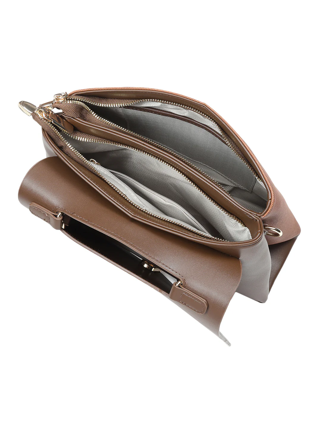 Biluxe Brown Satchel Bag - Image 9