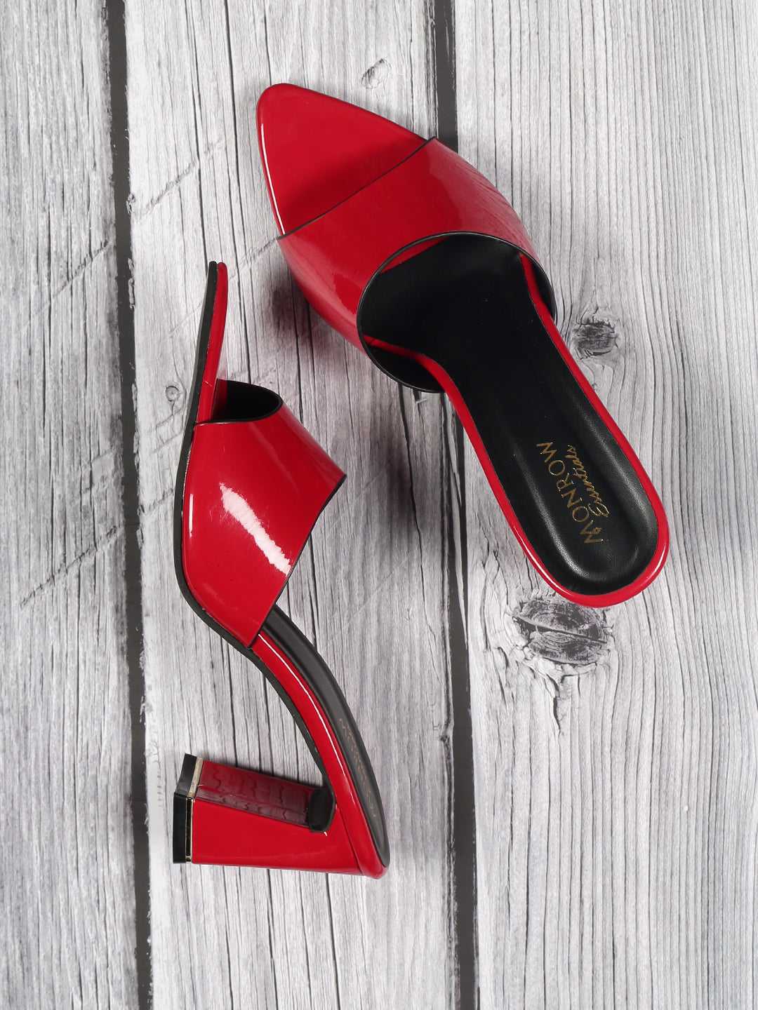 Blushy Red Block Heel - Image 3