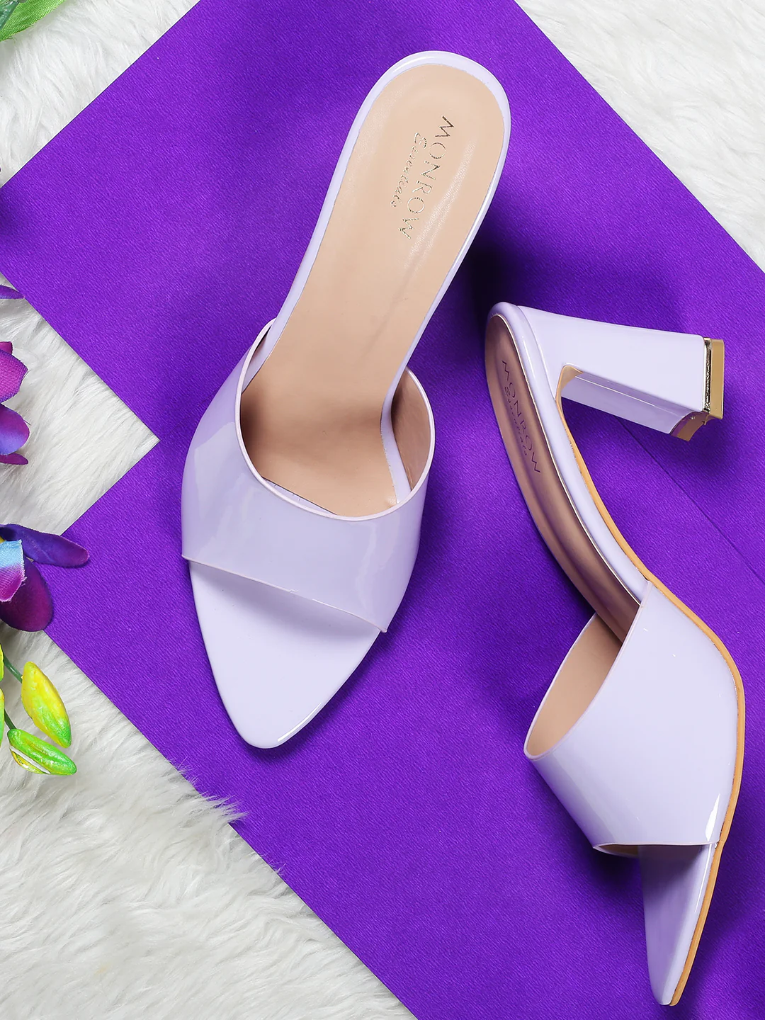 Blushy Lavender Block Heels - Image 3