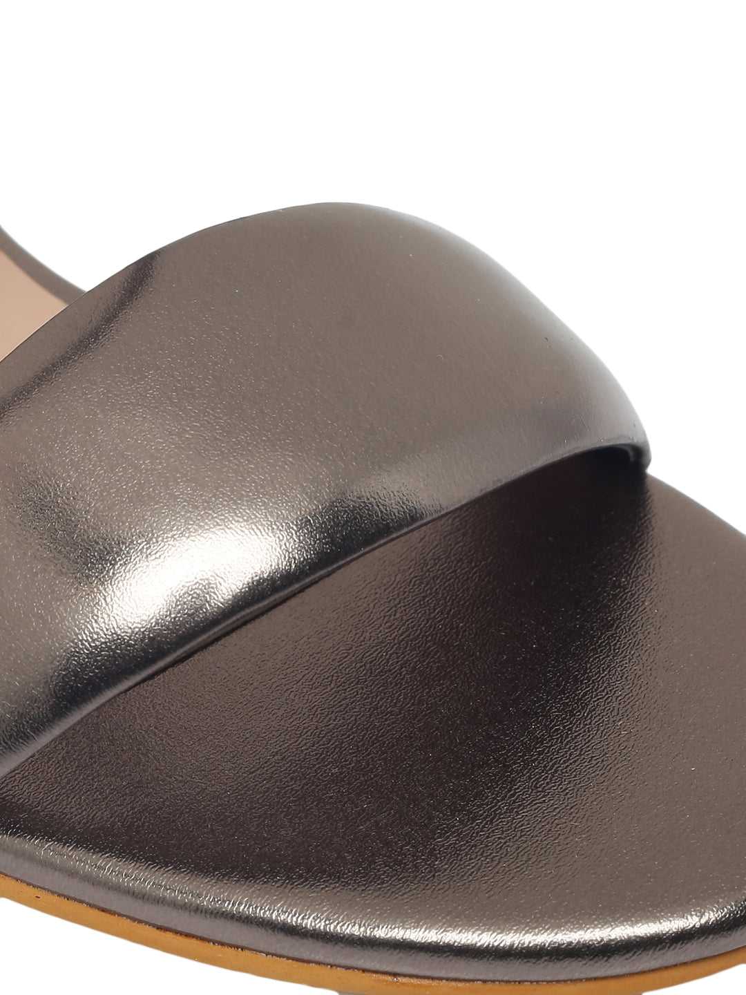 Brigitte Gun Metal Kitten Heel - Image 4