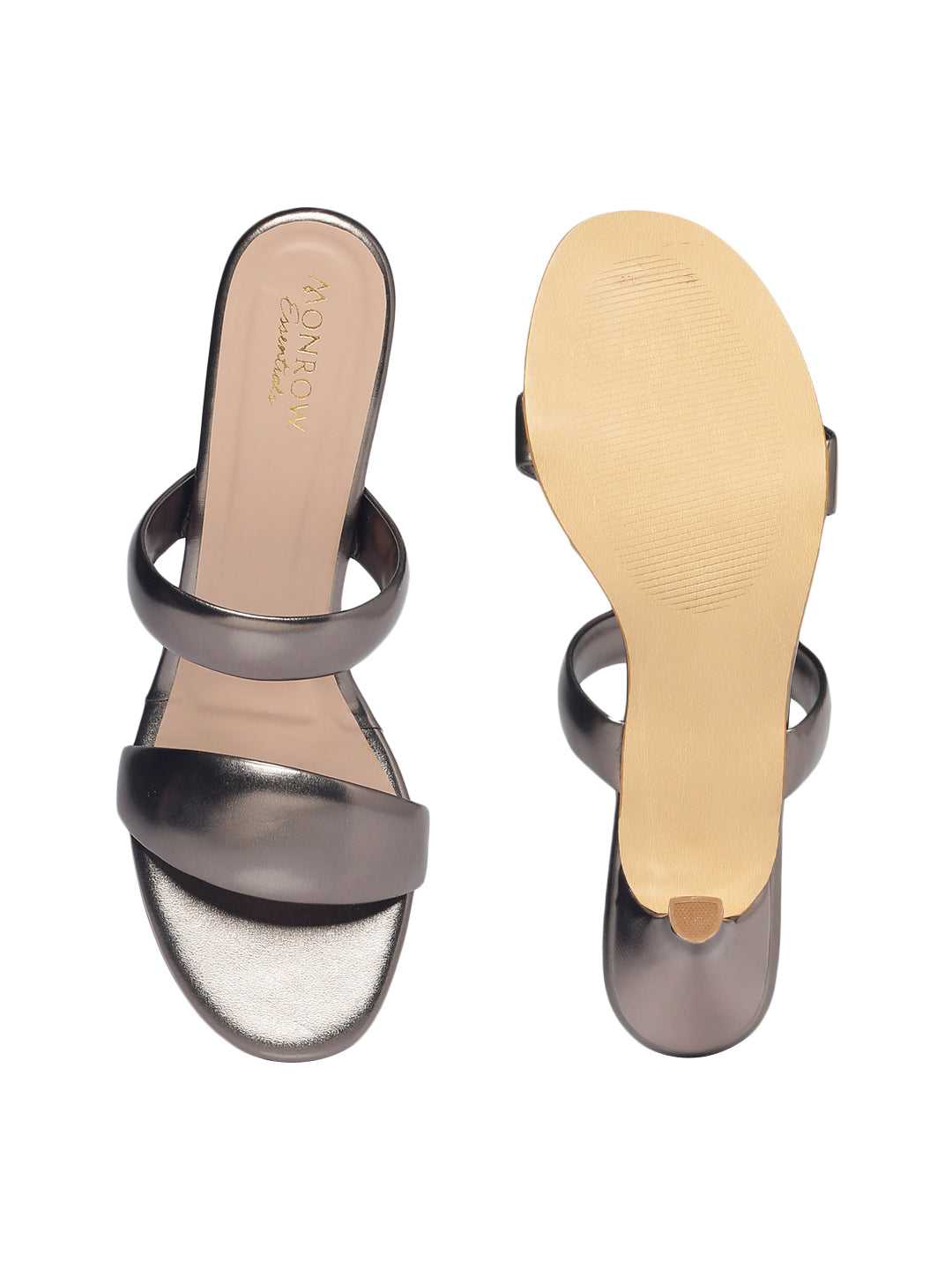 Brigitte Gun Metal Kitten Heel - Image 6