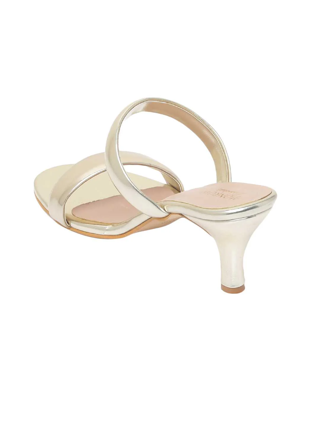 Brigitte Gold Kitten Heel - Image 6