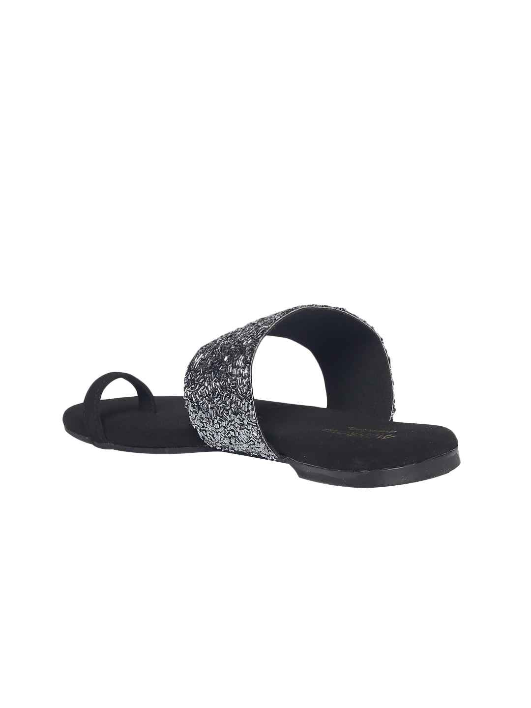 Camila Gun Metal Flats - Image 4