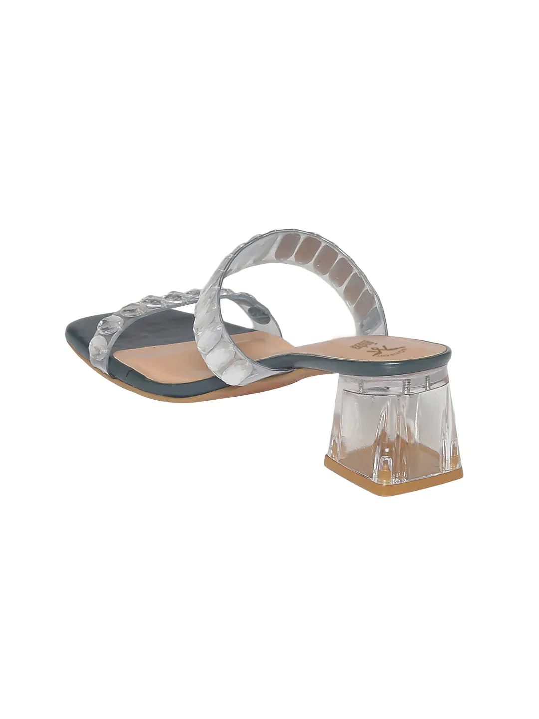 Navy Blue Block Heels | Monrow x Indya - Image 5