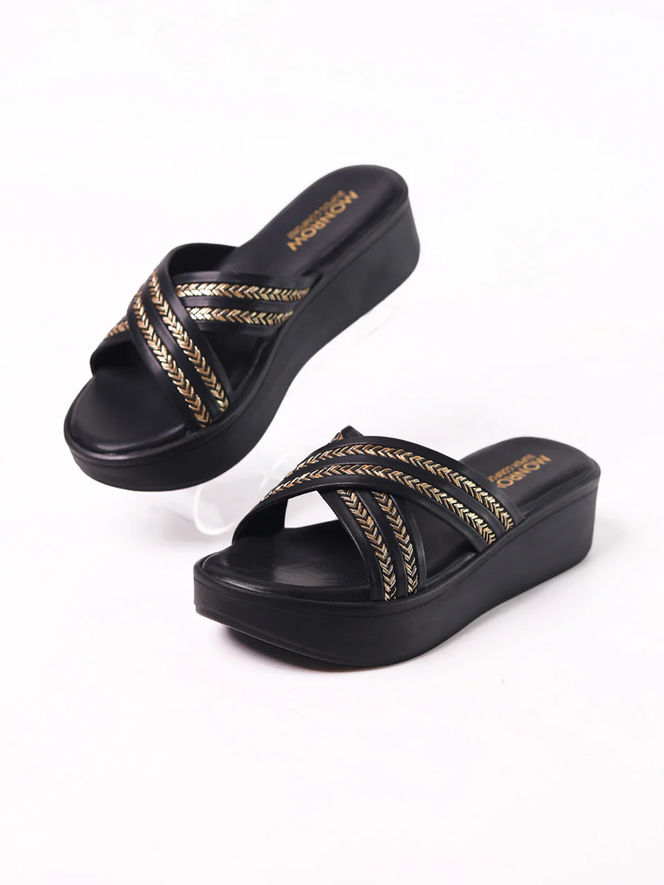 Carys Black Flatform Heels - Image 7