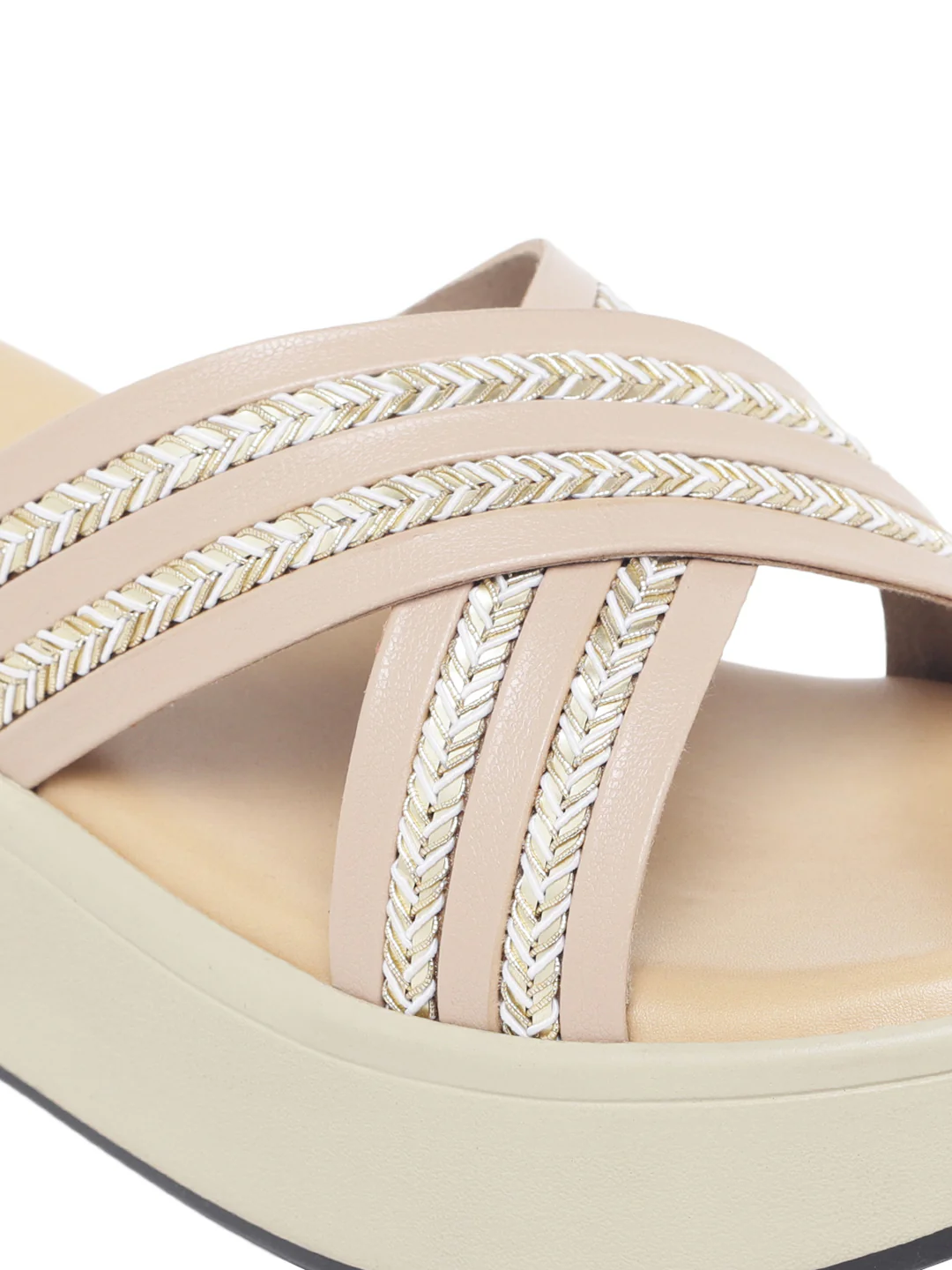 Carys Pink Flatform Heels - Image 5