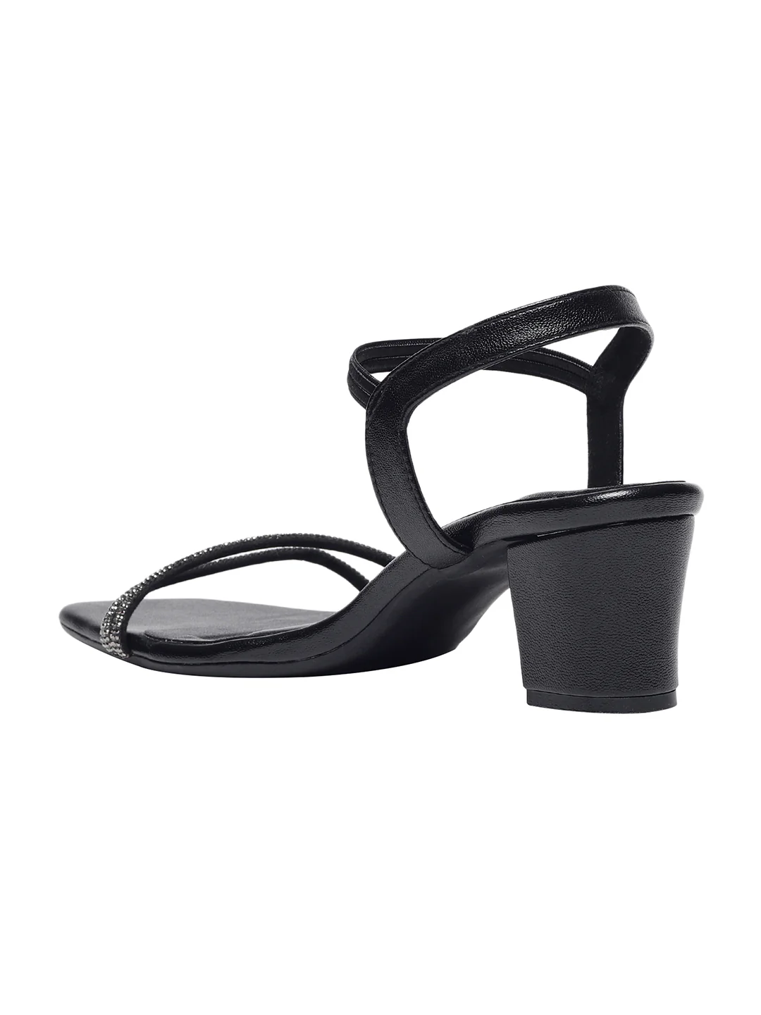 Casey Black Block Heels - Image 5