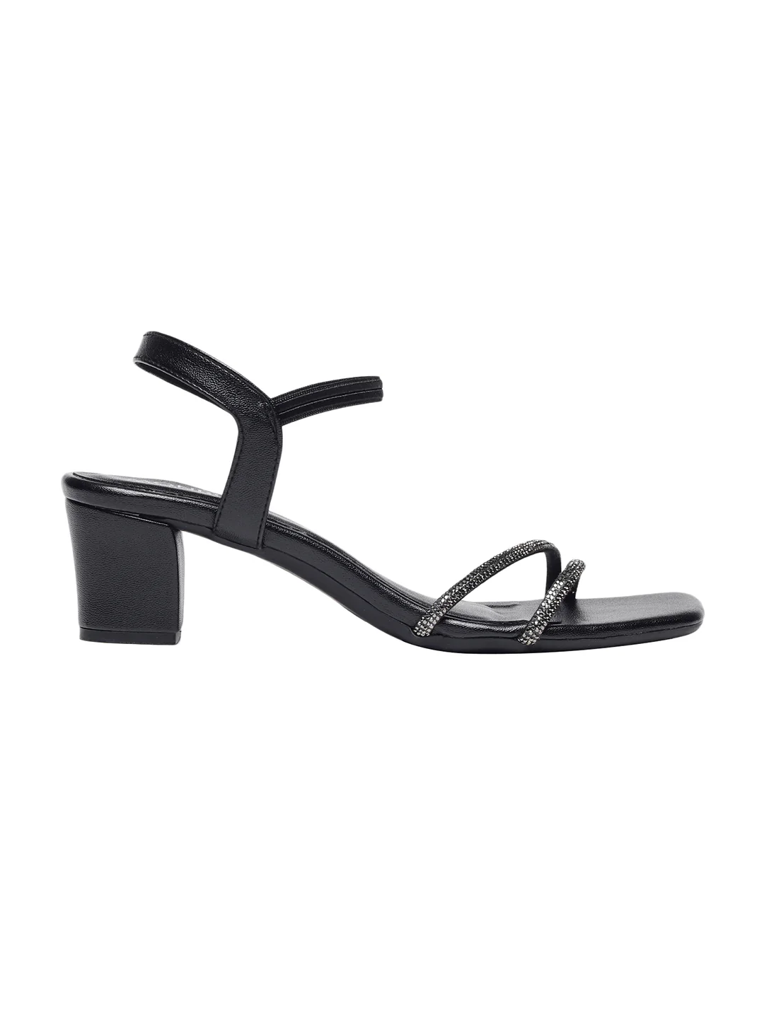 Casey Black Block Heels - Image 6