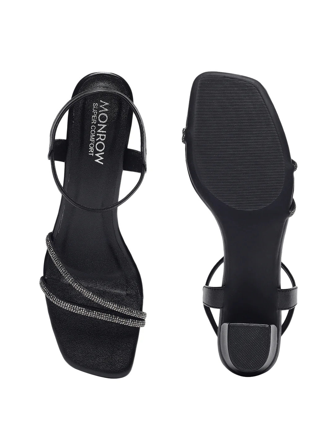Casey Black Block Heels - Image 7
