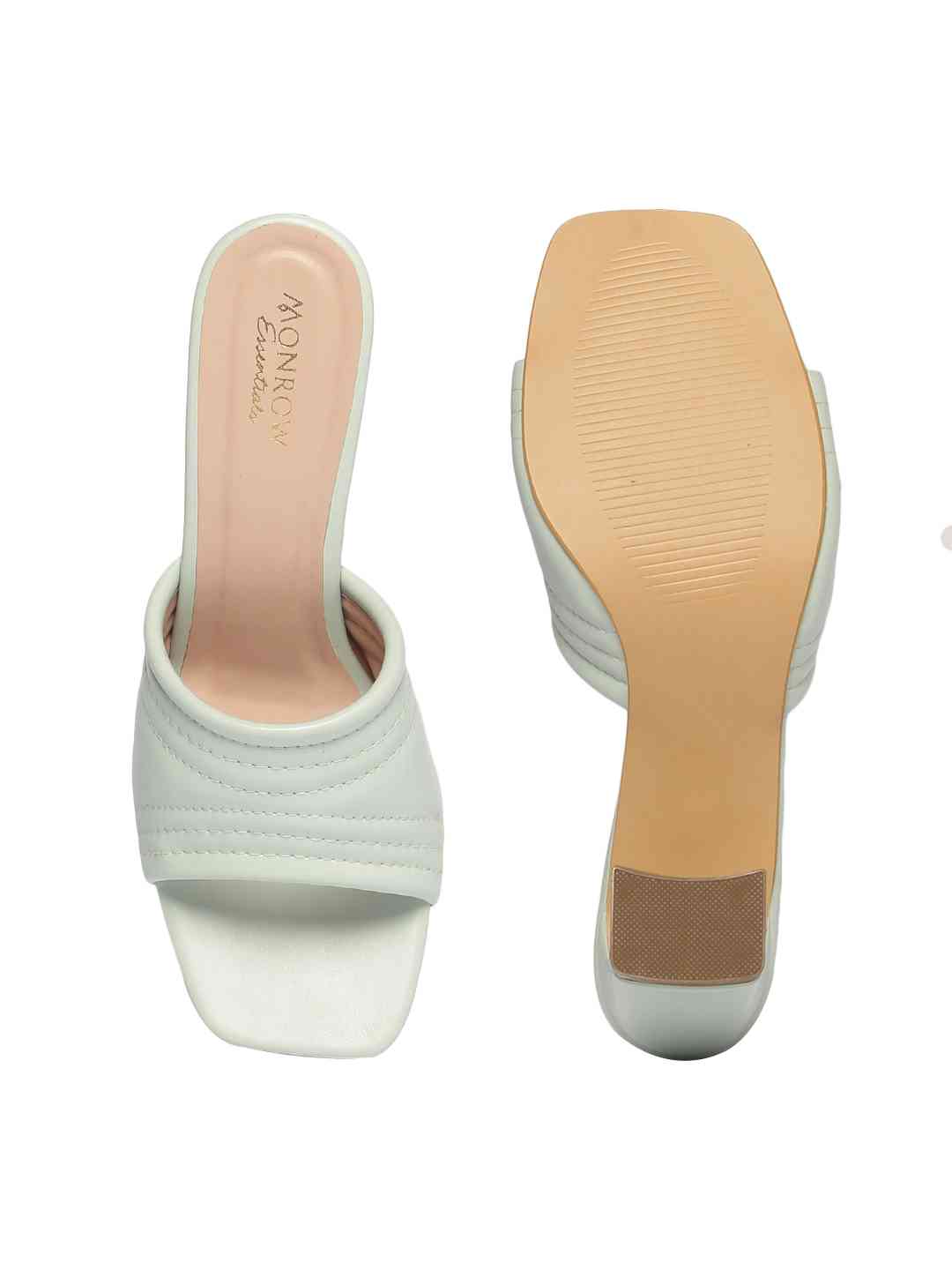 Claire Pearl Green Block Heel - Image 7