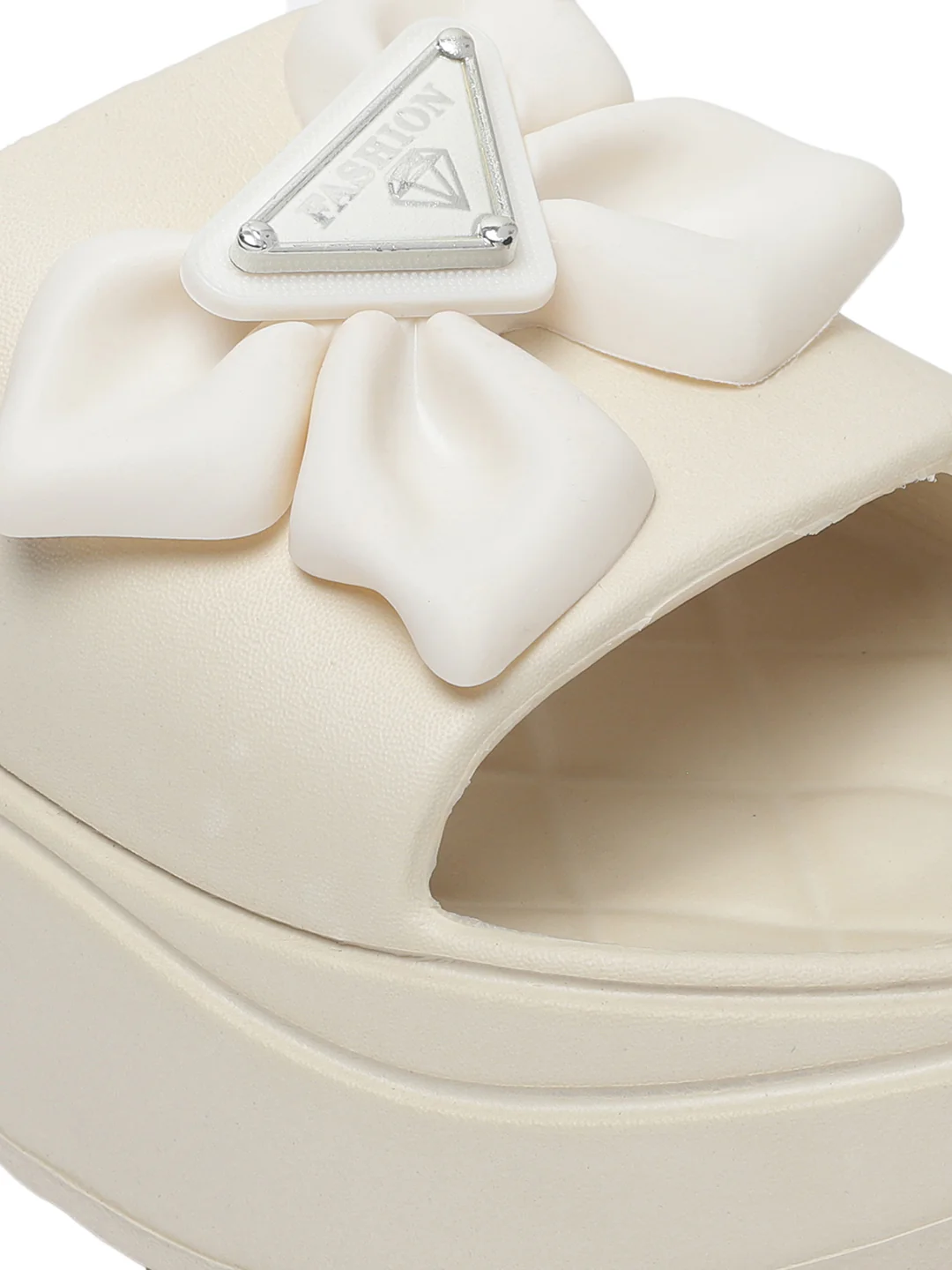 Cleo Beige Slip On Sliders - Image 4