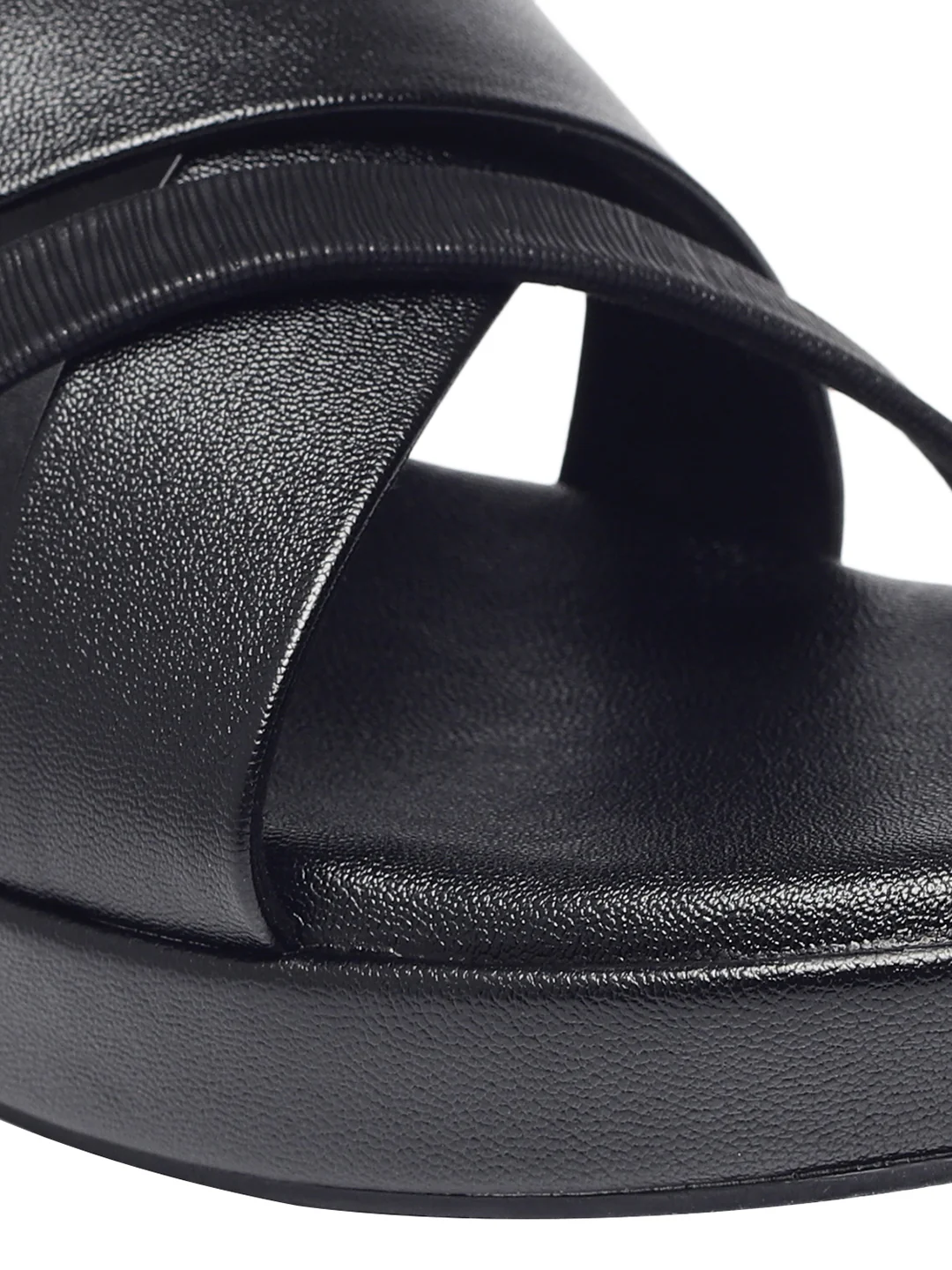 Cleo Black Wedge Heels - Image 3