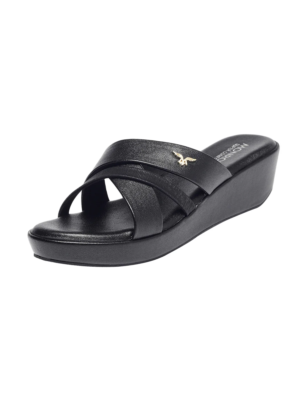 Cleo Black Wedge Heels - Image 7