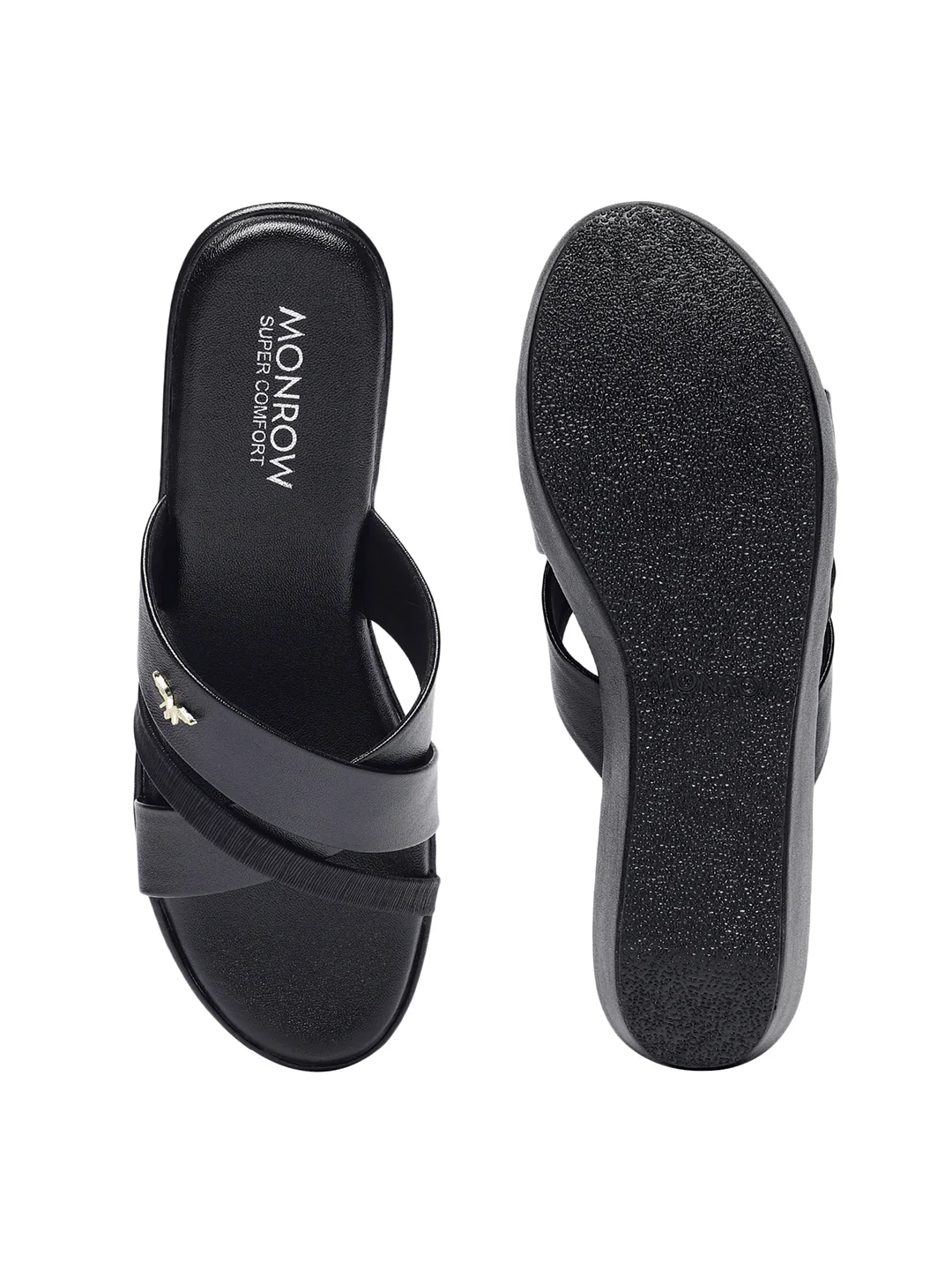 Cleo Black Wedge Heels - Image 8