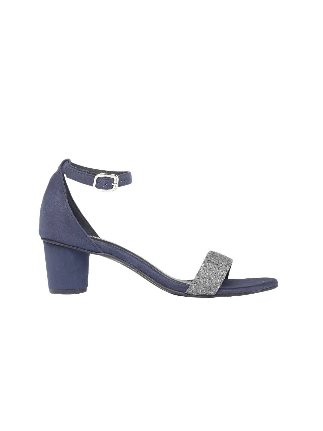 Daniela Navy Blue Block Heel - Image 6