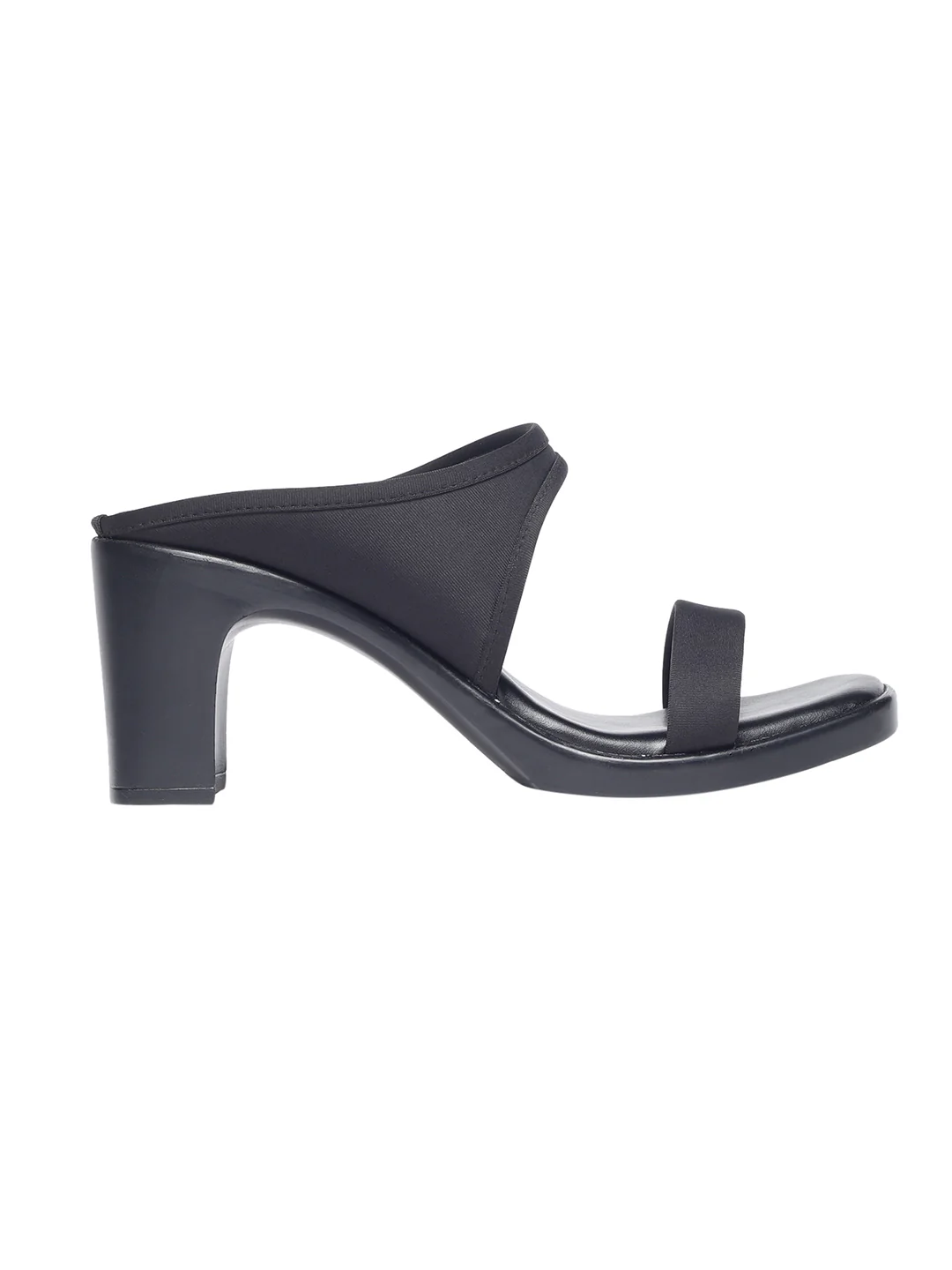 Darcy Black Block Heels - Image 5