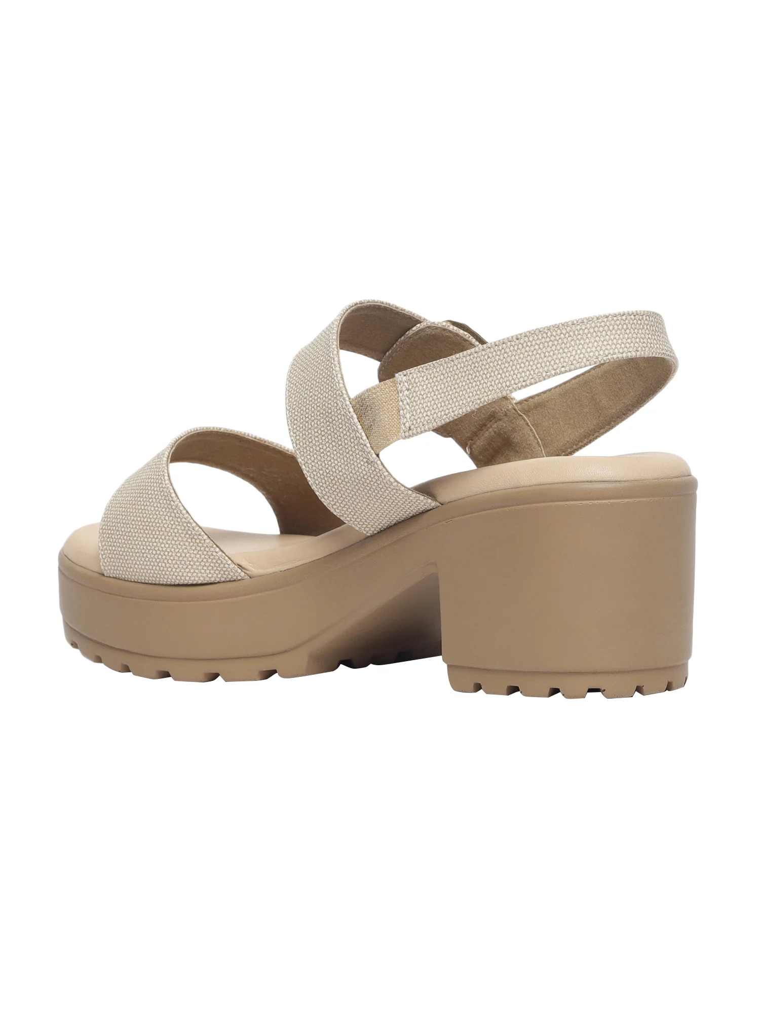 Darya Beige Platform Heels - Image 4