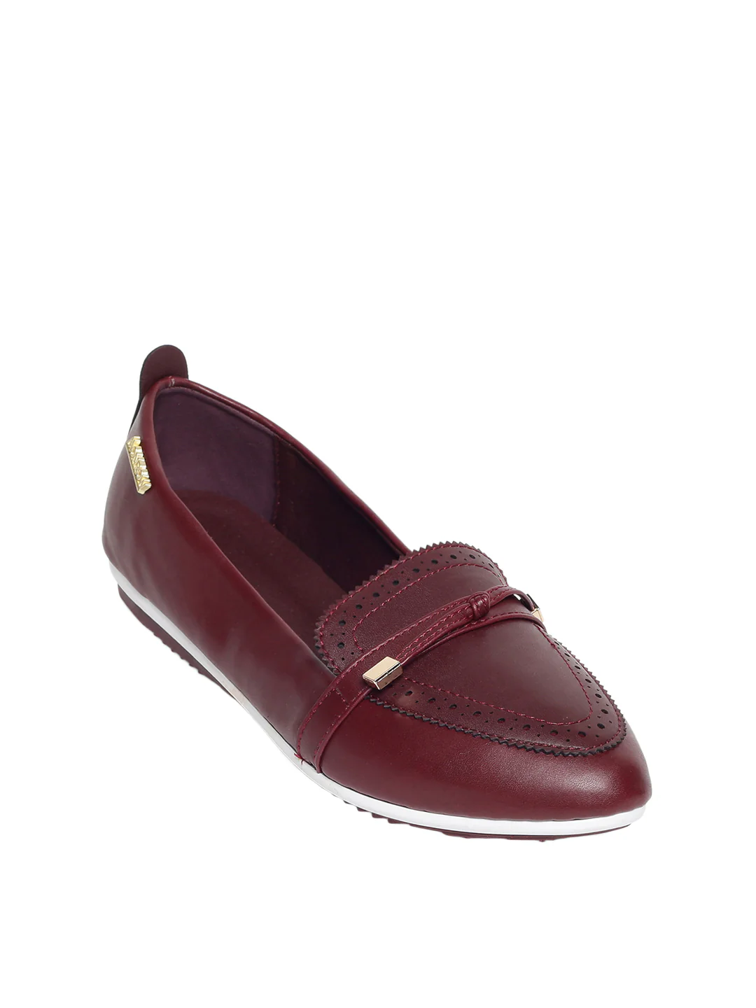 Denise Maroon Ballet Flats - Image 2