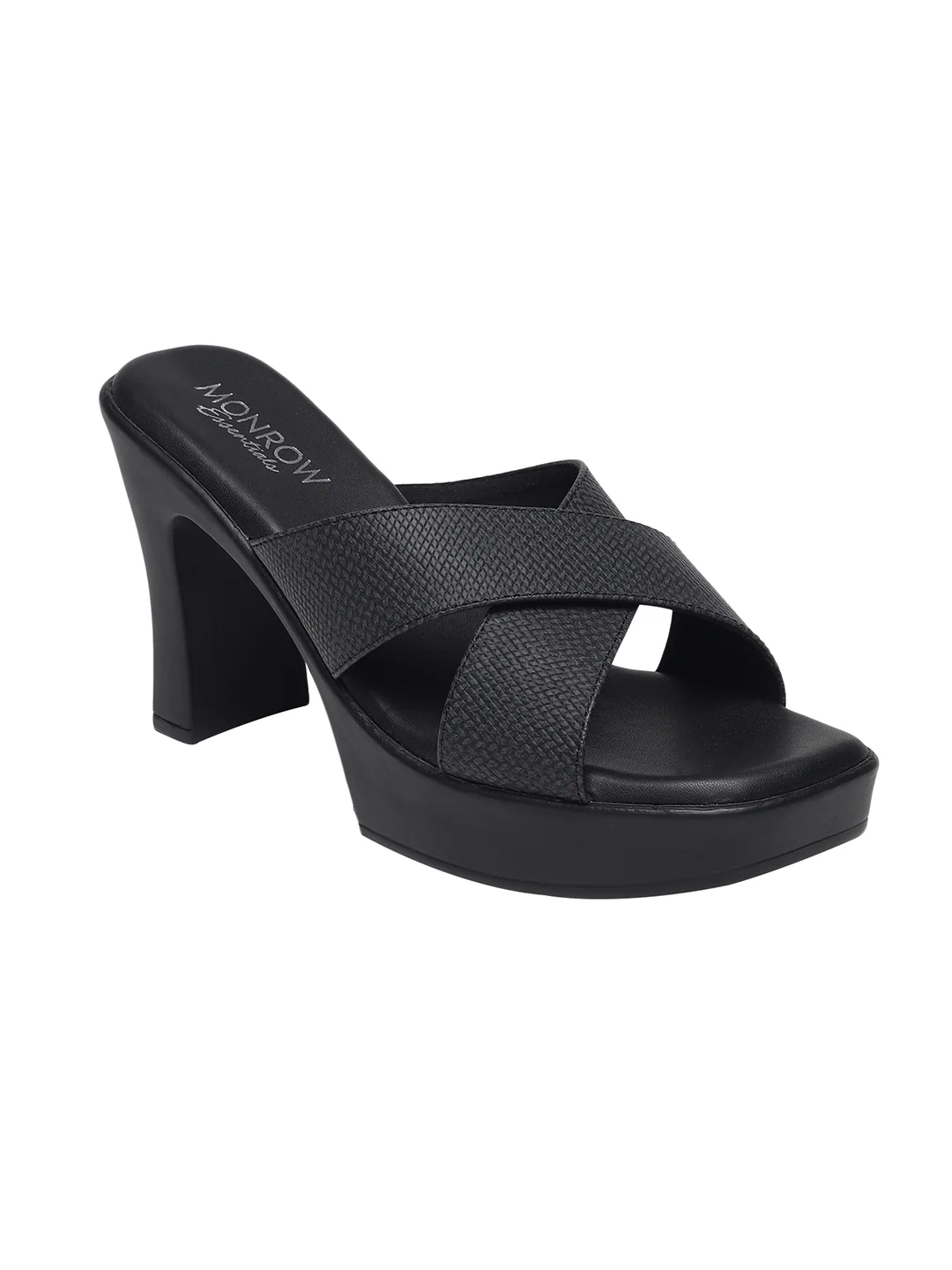 Drew Black Platform Heels - Image 3