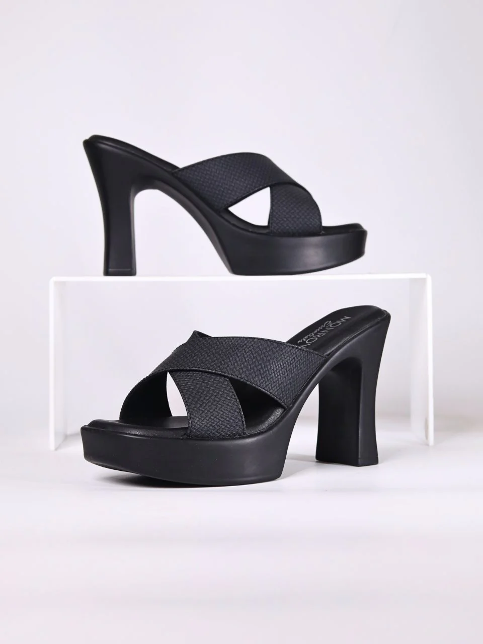 Drew Black Platform Heels - Image 5