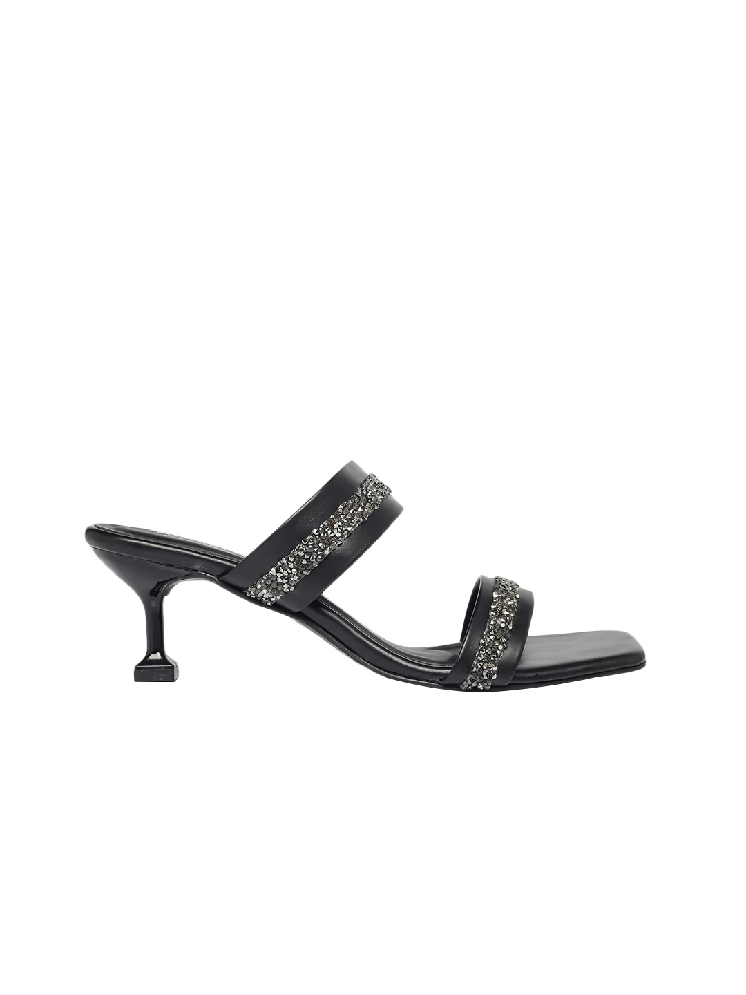 Eden Black Kitten Heels - Image 5