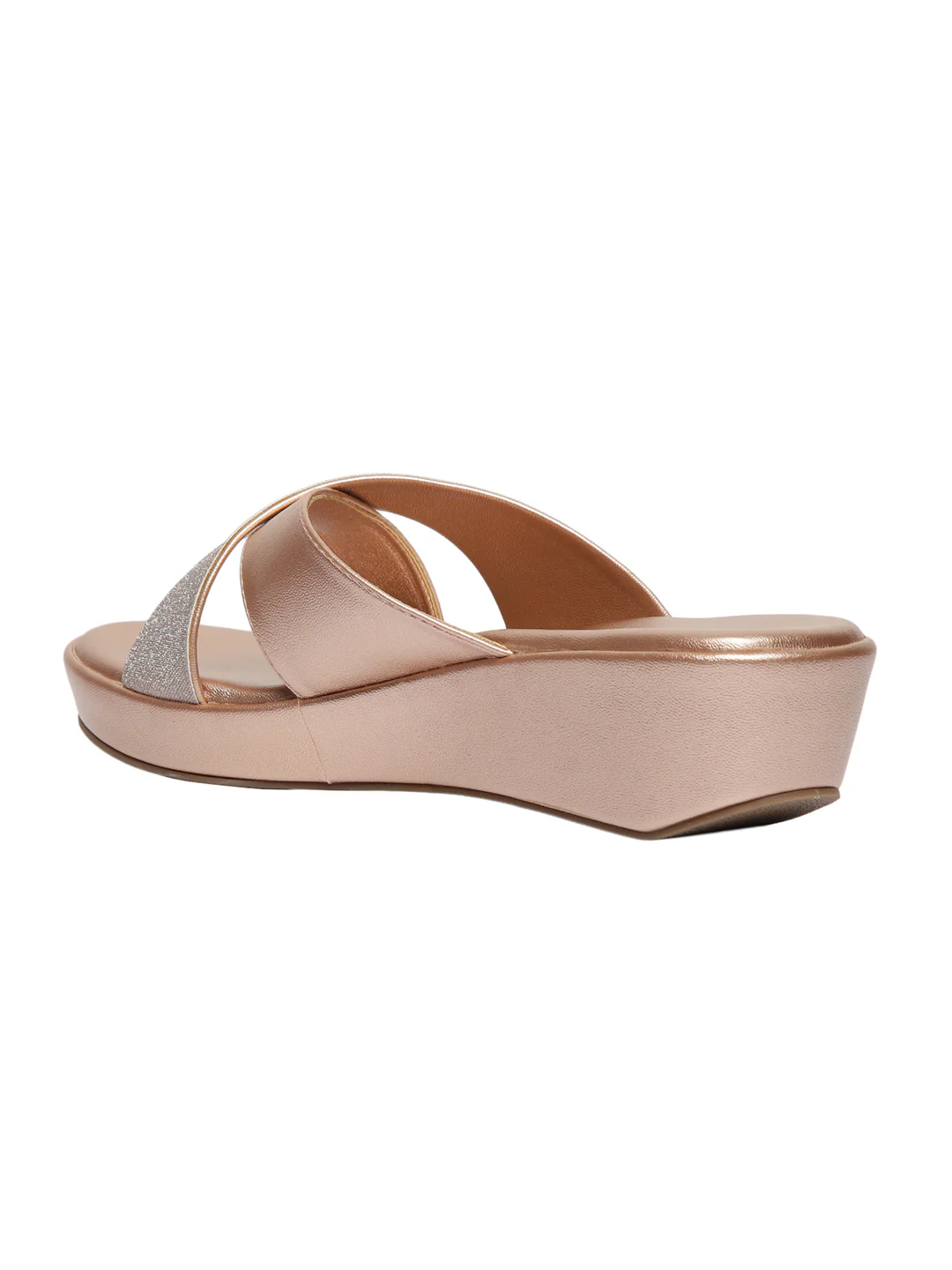 Elain Rose Gold Wedge Heels - Image 4