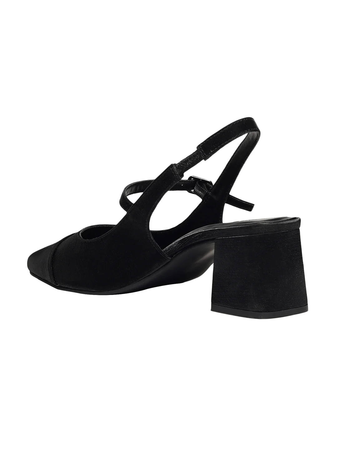 Elin Black Block Heels - Image 7