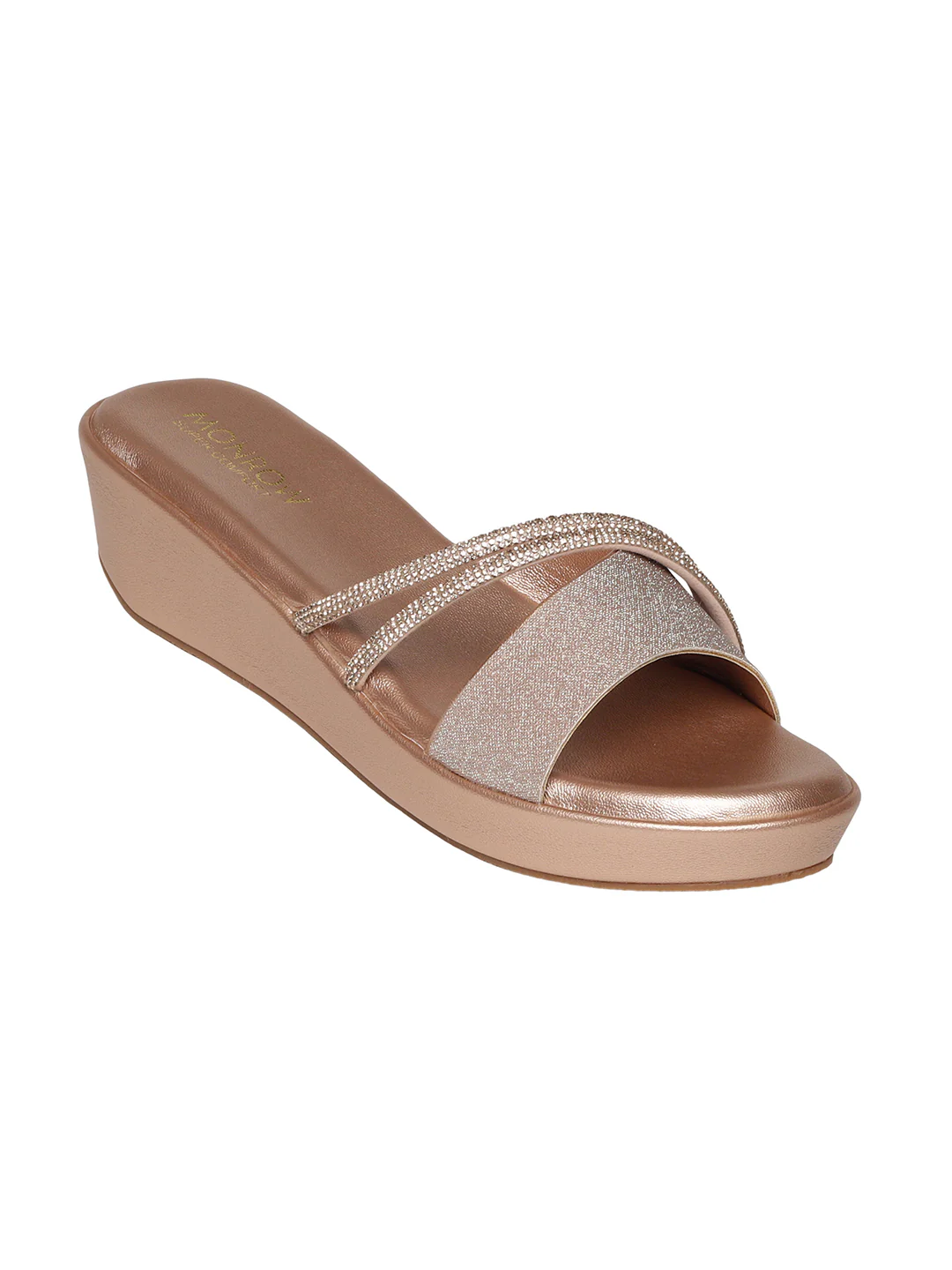 Elira Rose Gold Wedge Heels - Image 2