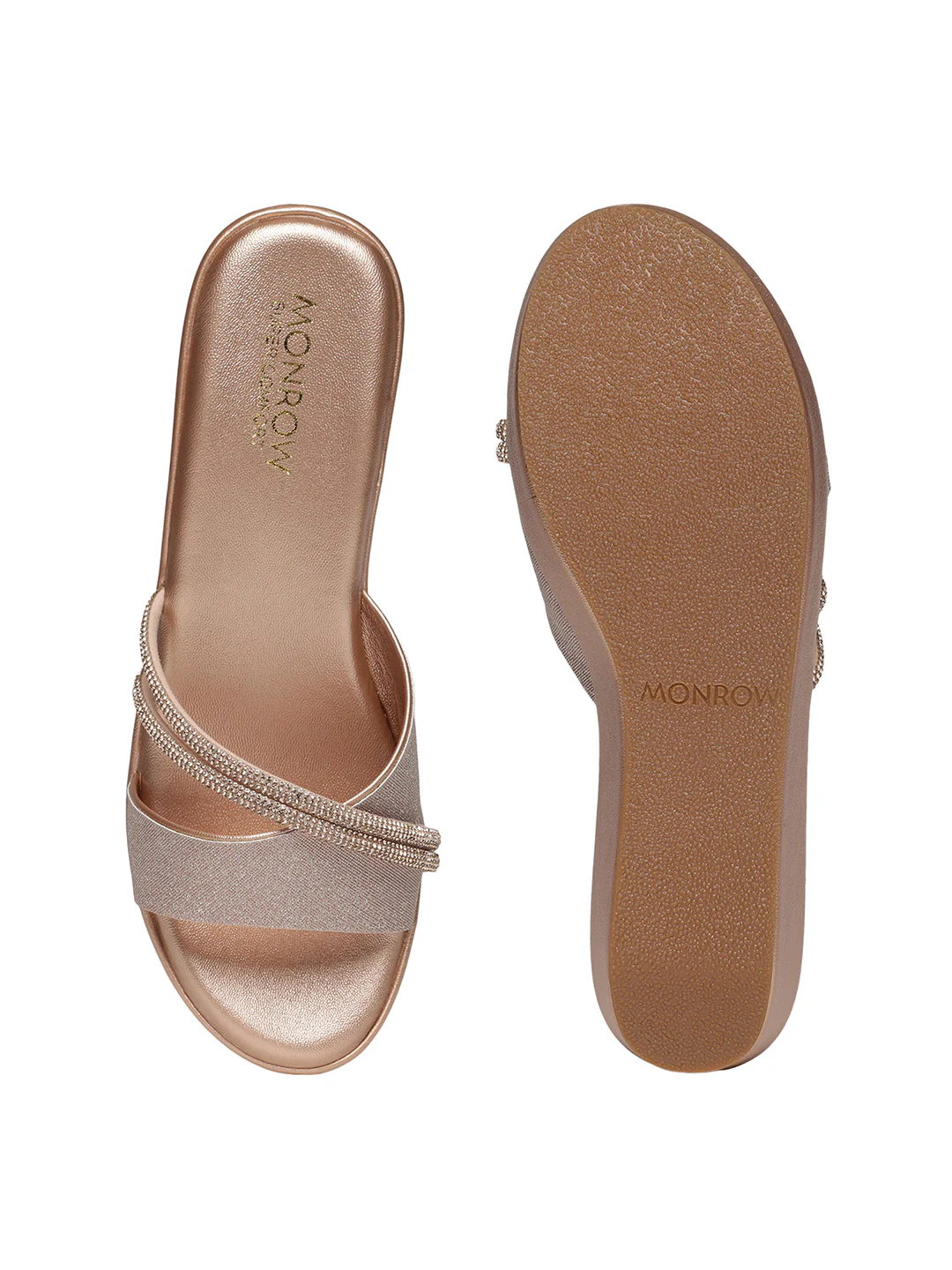 Elira Rose Gold Wedge Heels - Image 4