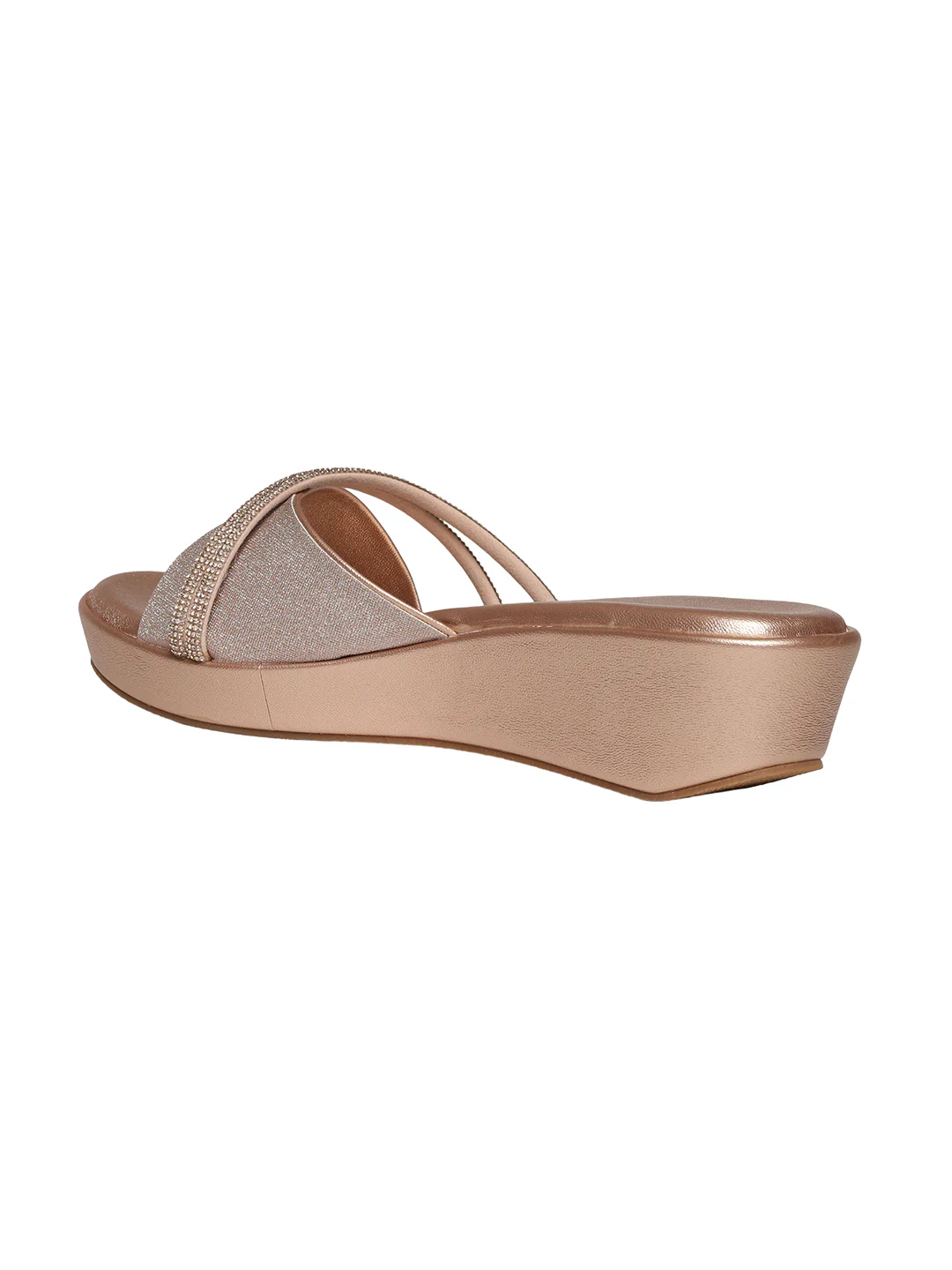 Elira Rose Gold Wedge Heels - Image 5
