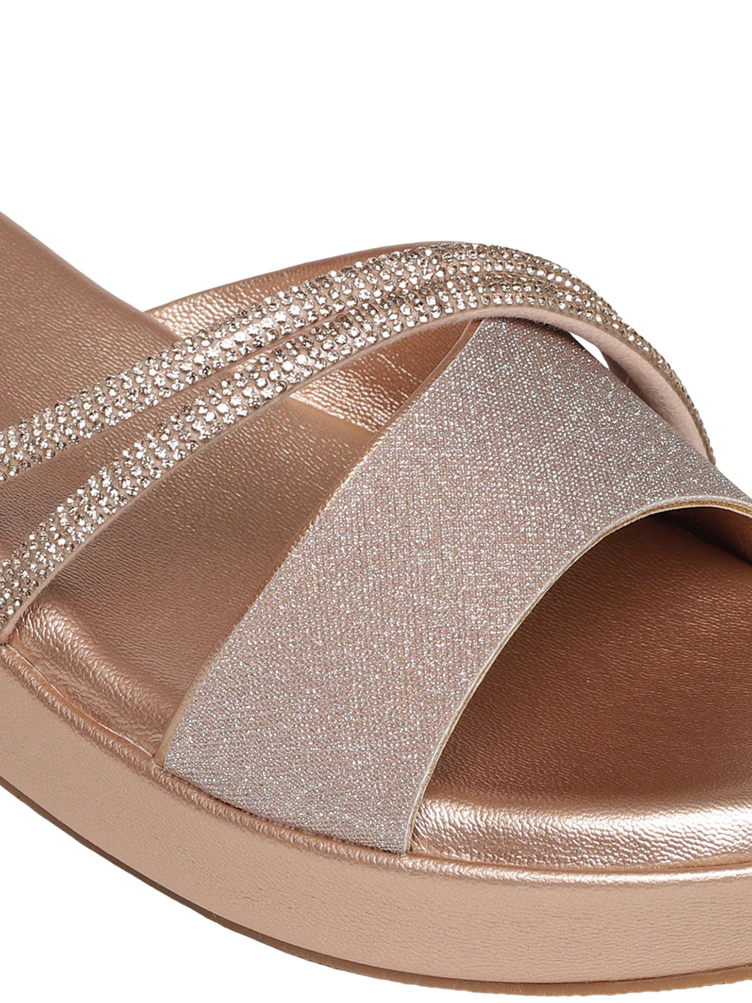 Elira Rose Gold Wedge Heels - Image 6