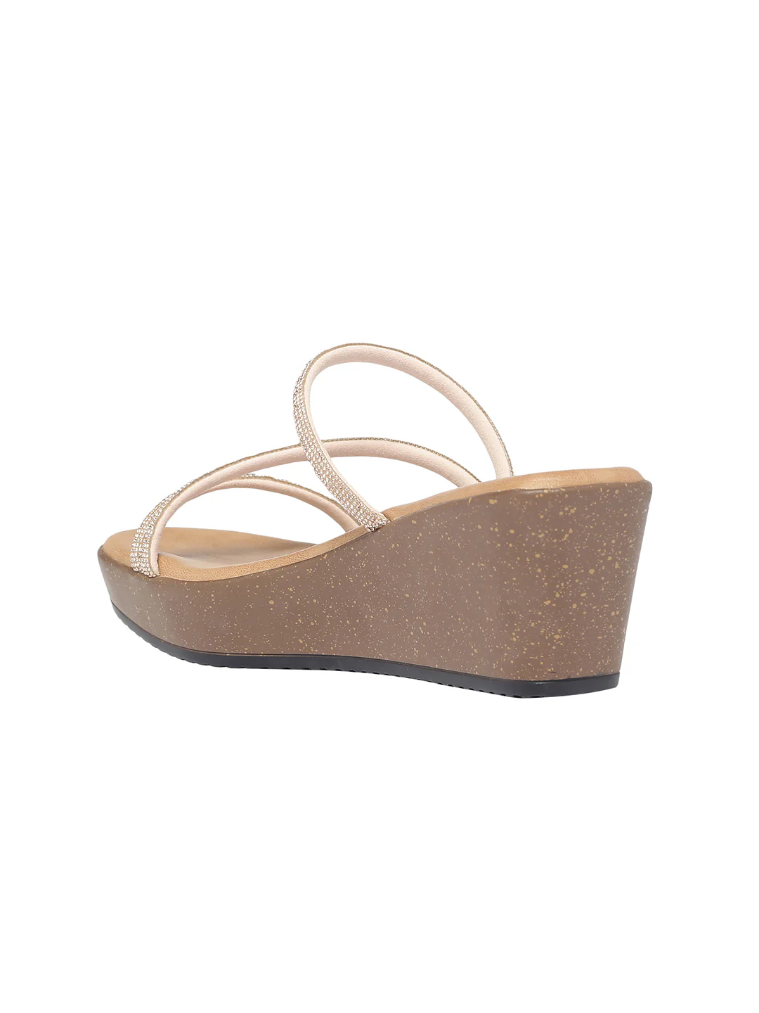 Emma Rose Gold Wedge Heels - Image 4