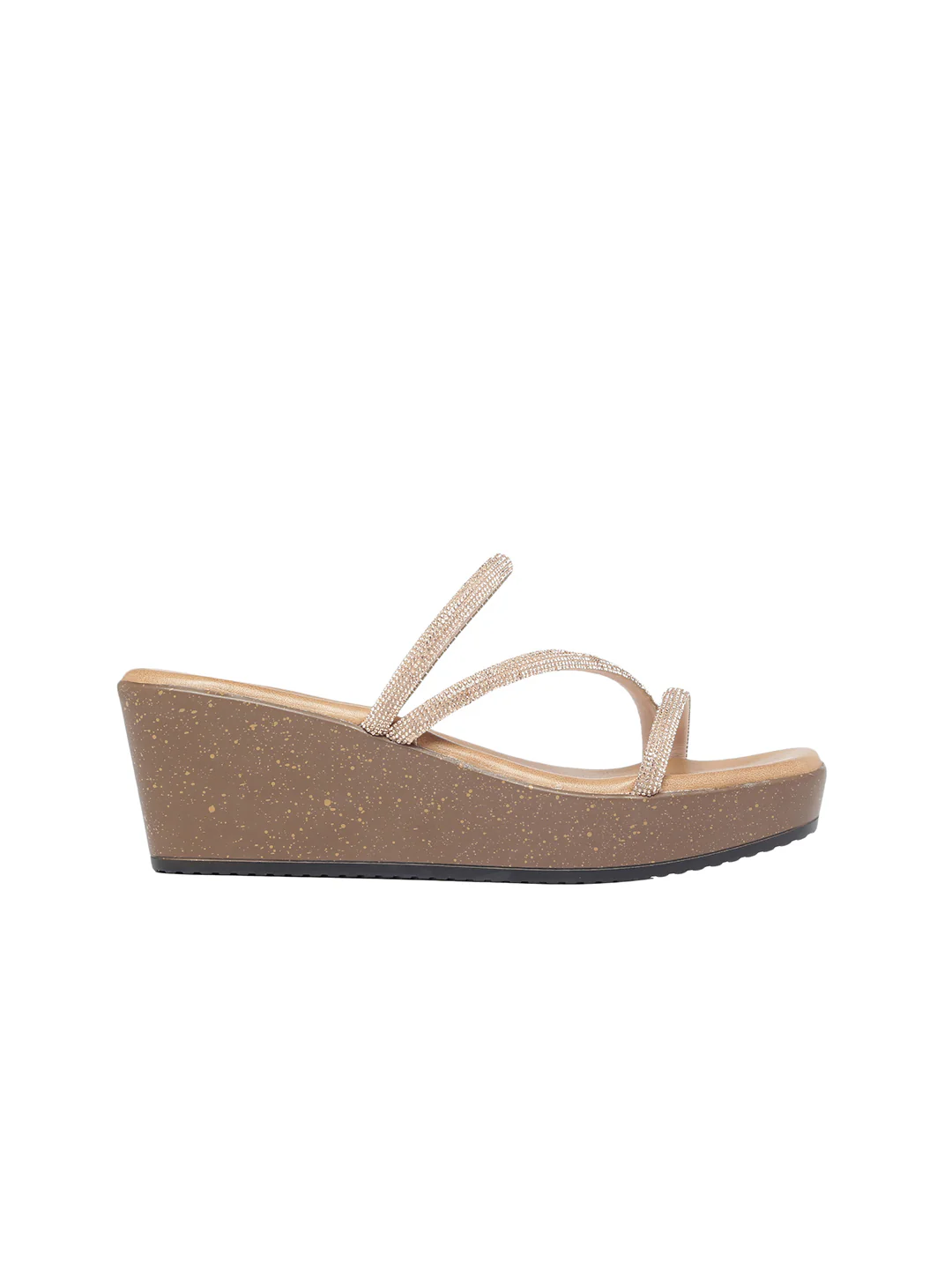 Emma Rose Gold Wedge Heels - Image 5