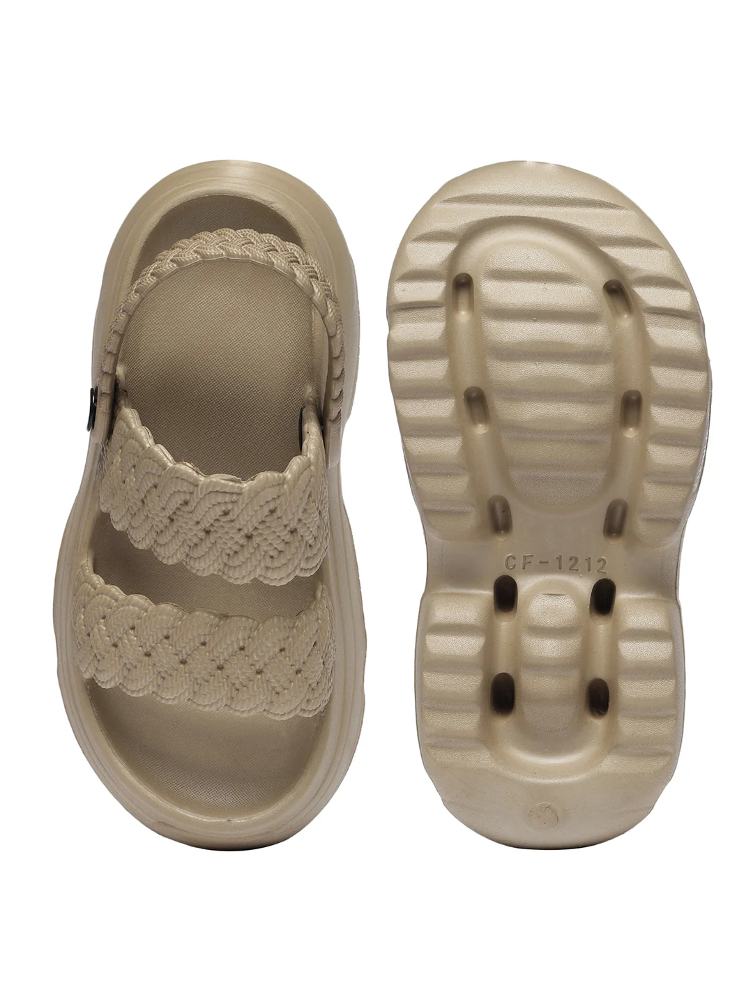 Flora Beige Clogs Sandal - Image 6