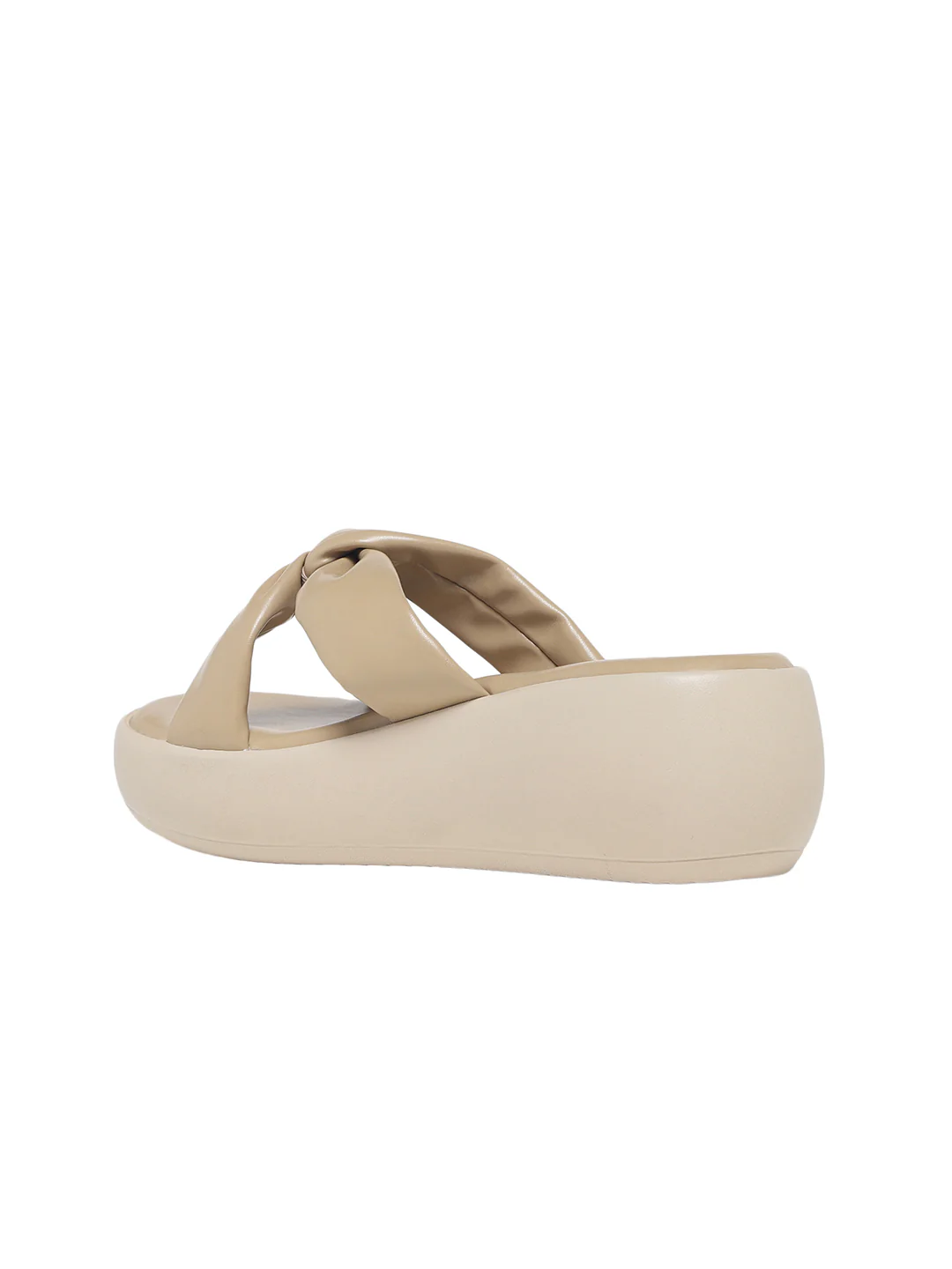 Galima Beige Flatform Heels - Image 6