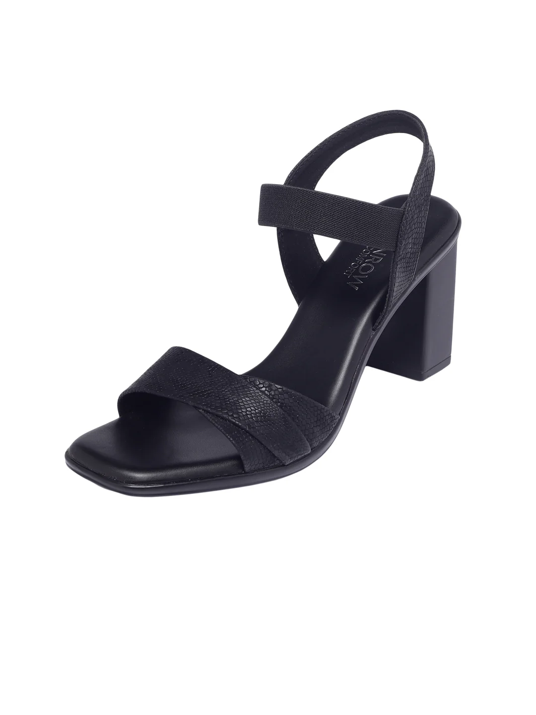 Gina Black Block Heels - Image 8